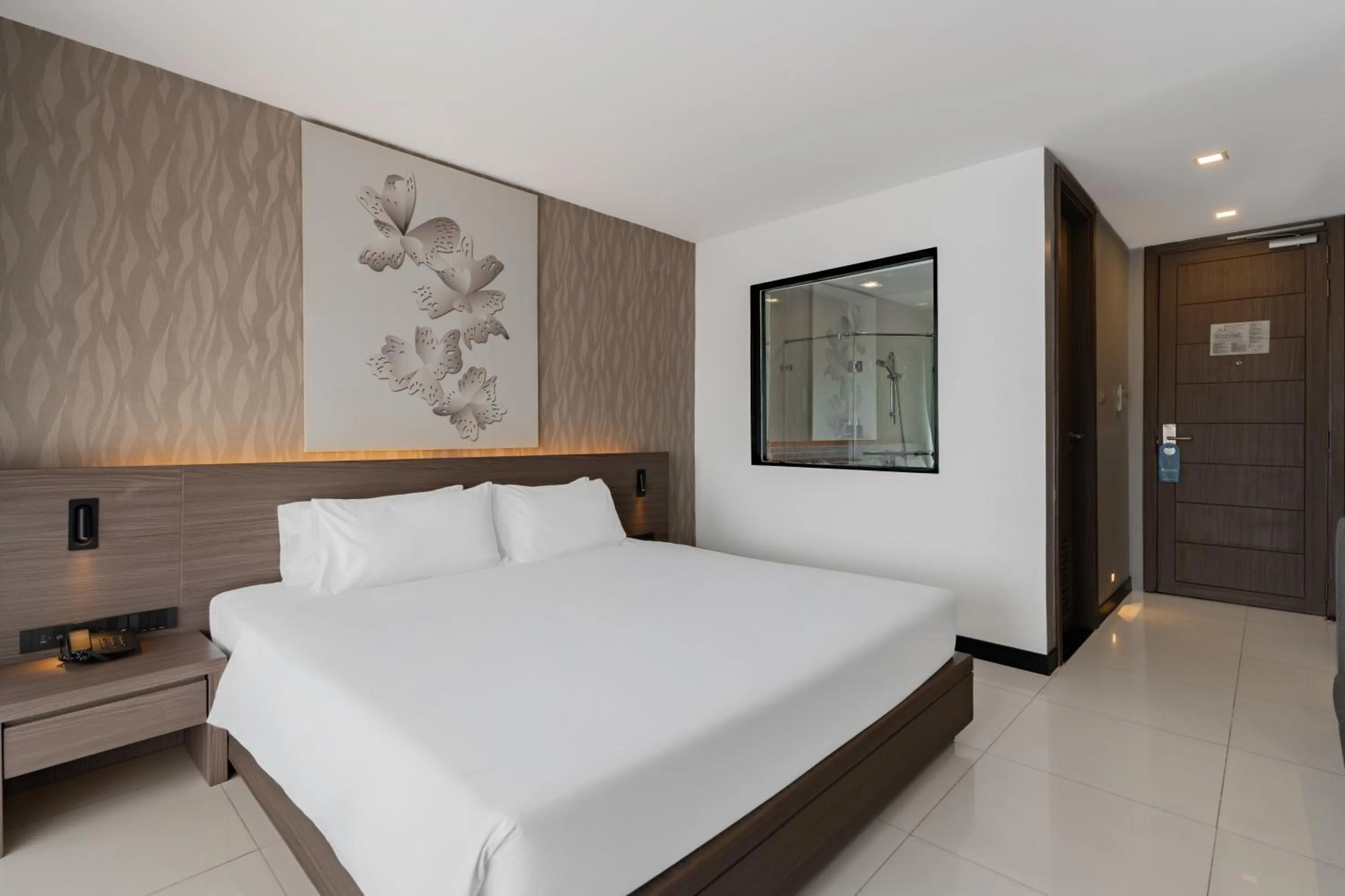 Bedroom, Bed in Citrus Patong Hotel by Compass Hospitality