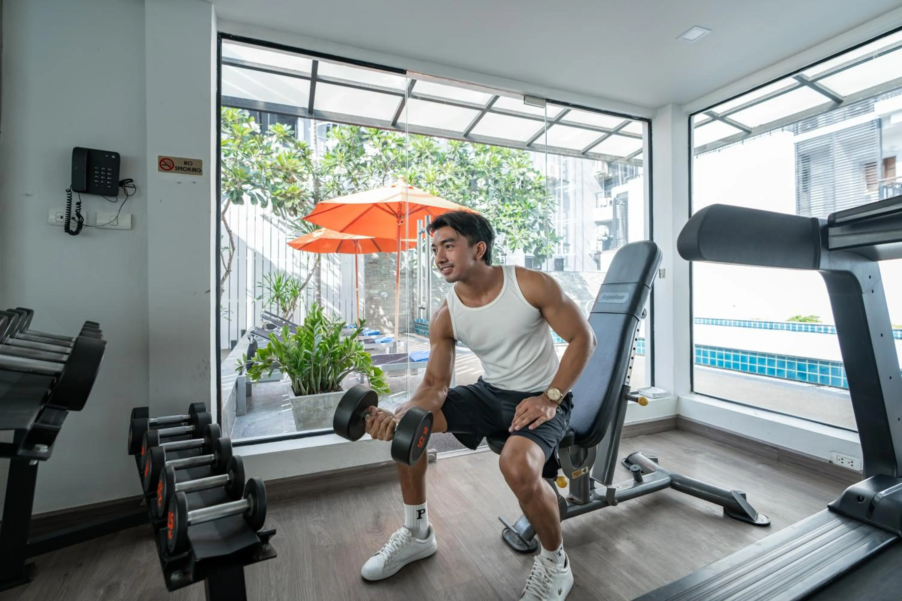 Fitness centre/facilities in Citrus Patong Hotel by Compass Hospitality