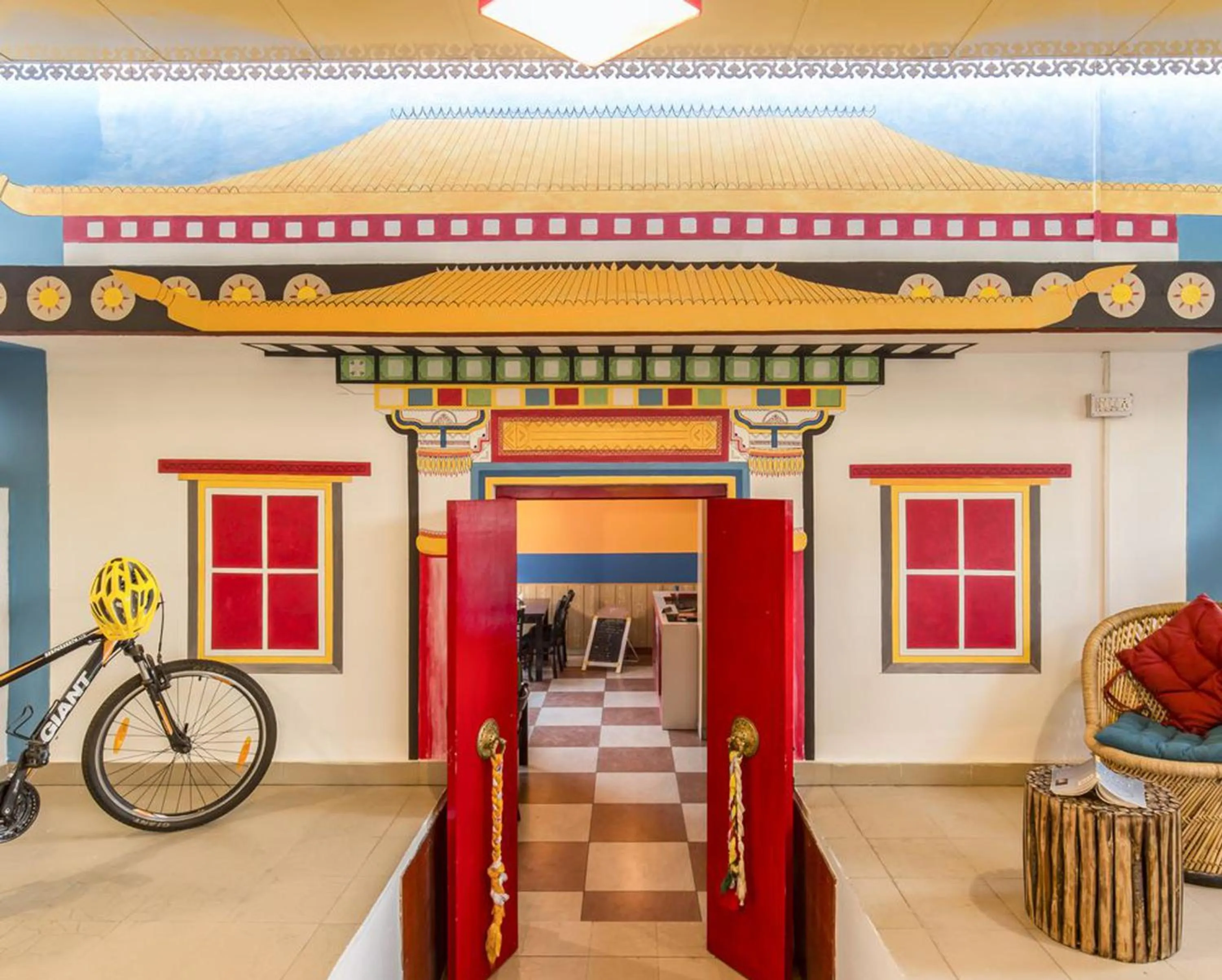 Seating area in The Trippy Tribe