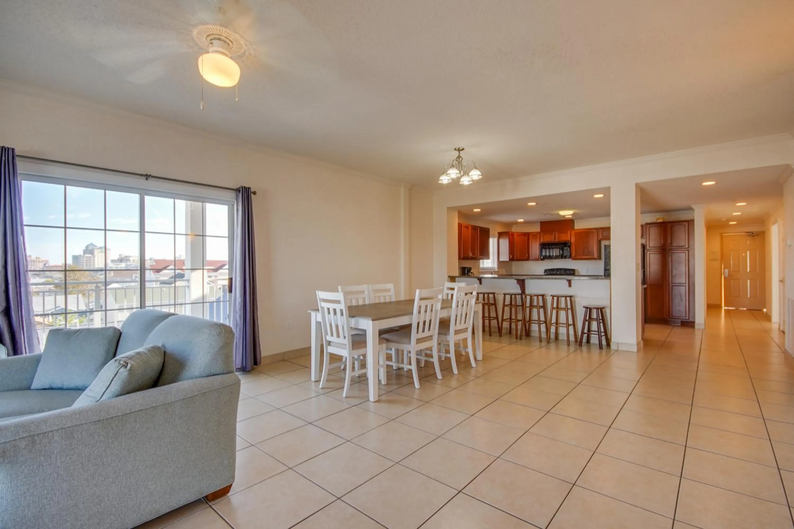 Living room in Americana Condos 10th street