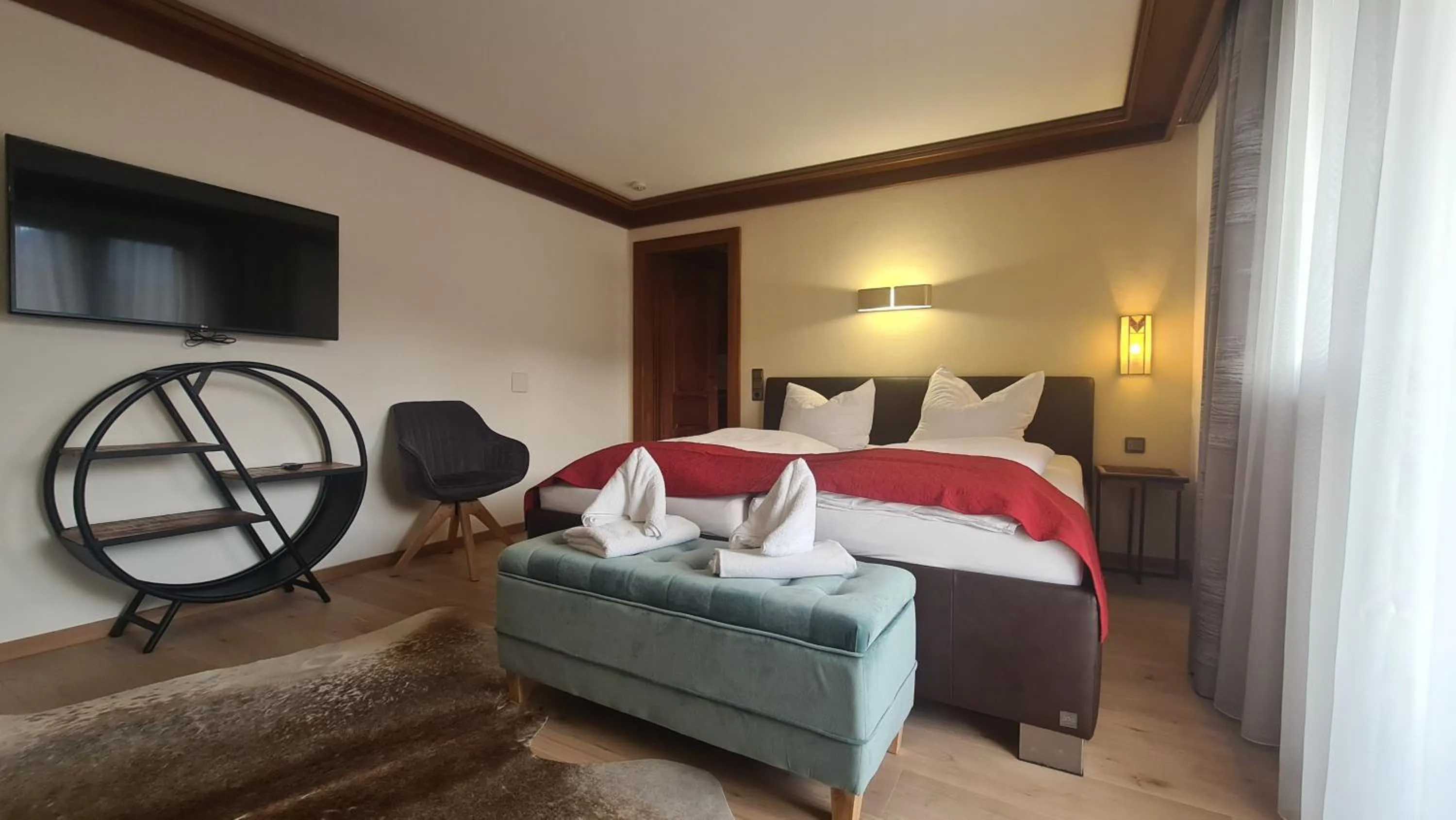 Bed in Hotel Tyrolis