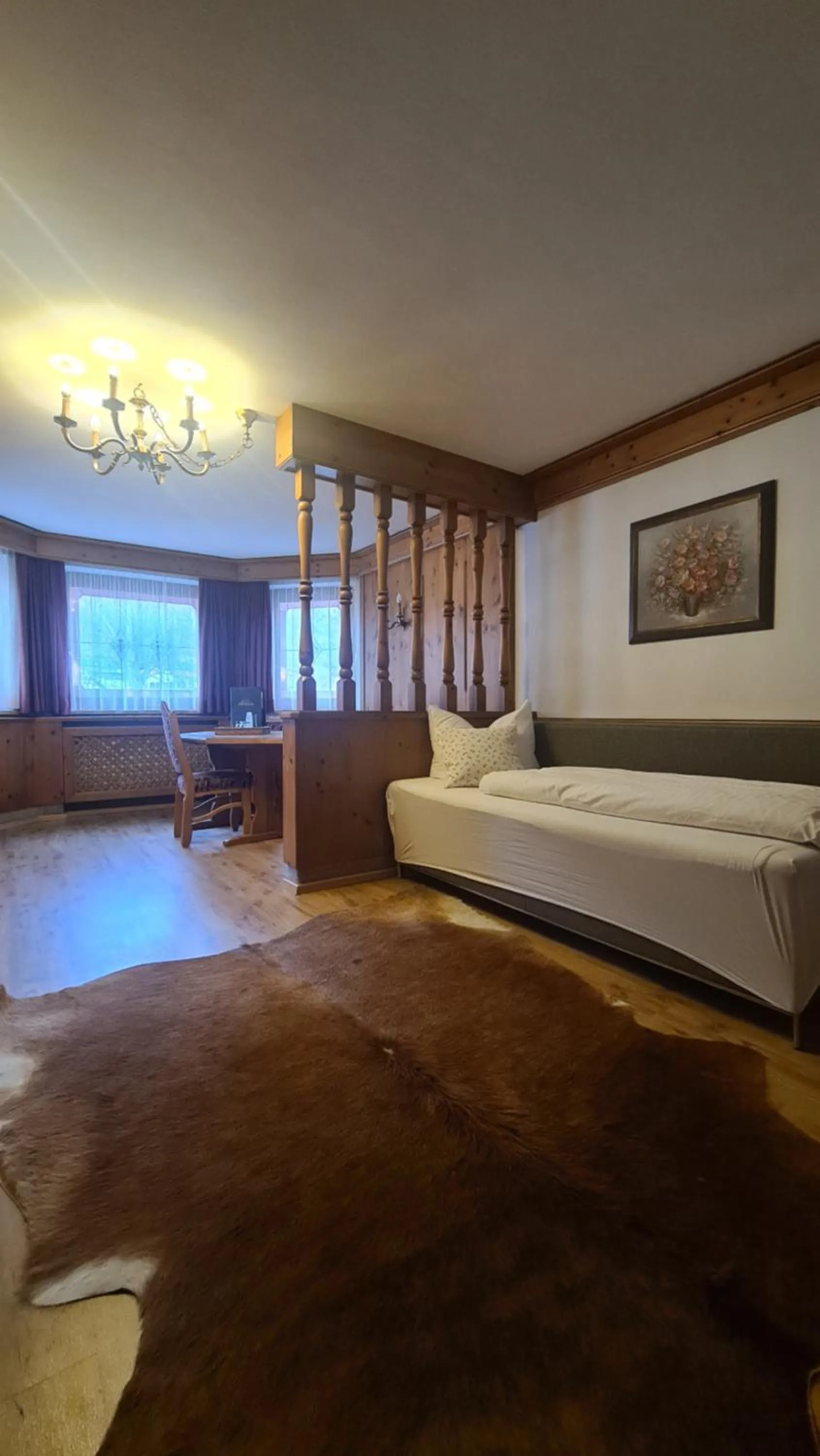 Bed in Hotel Tyrolis