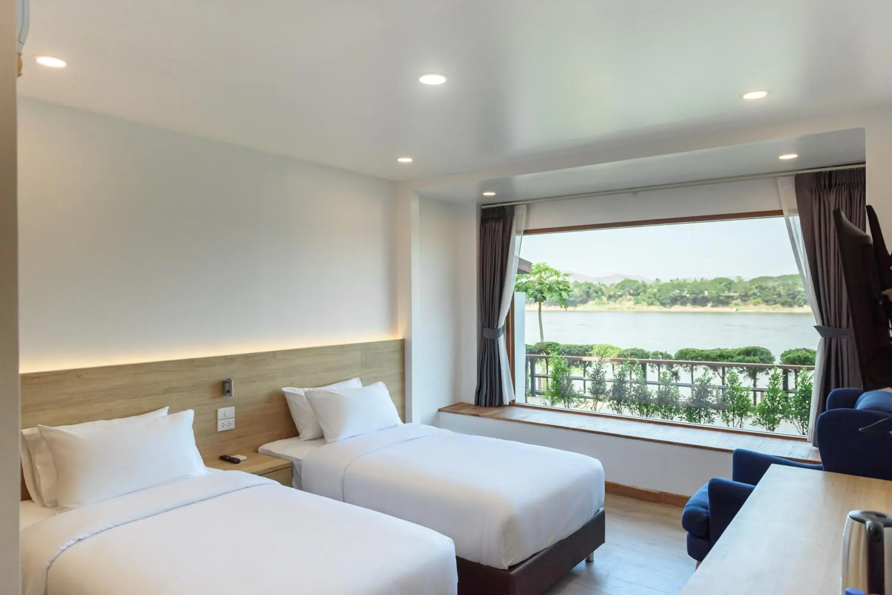 Executive Twin Room in Chiangkhan River Walk Hotel Executive Twin Room in Chiangkhan River Walk Hotel