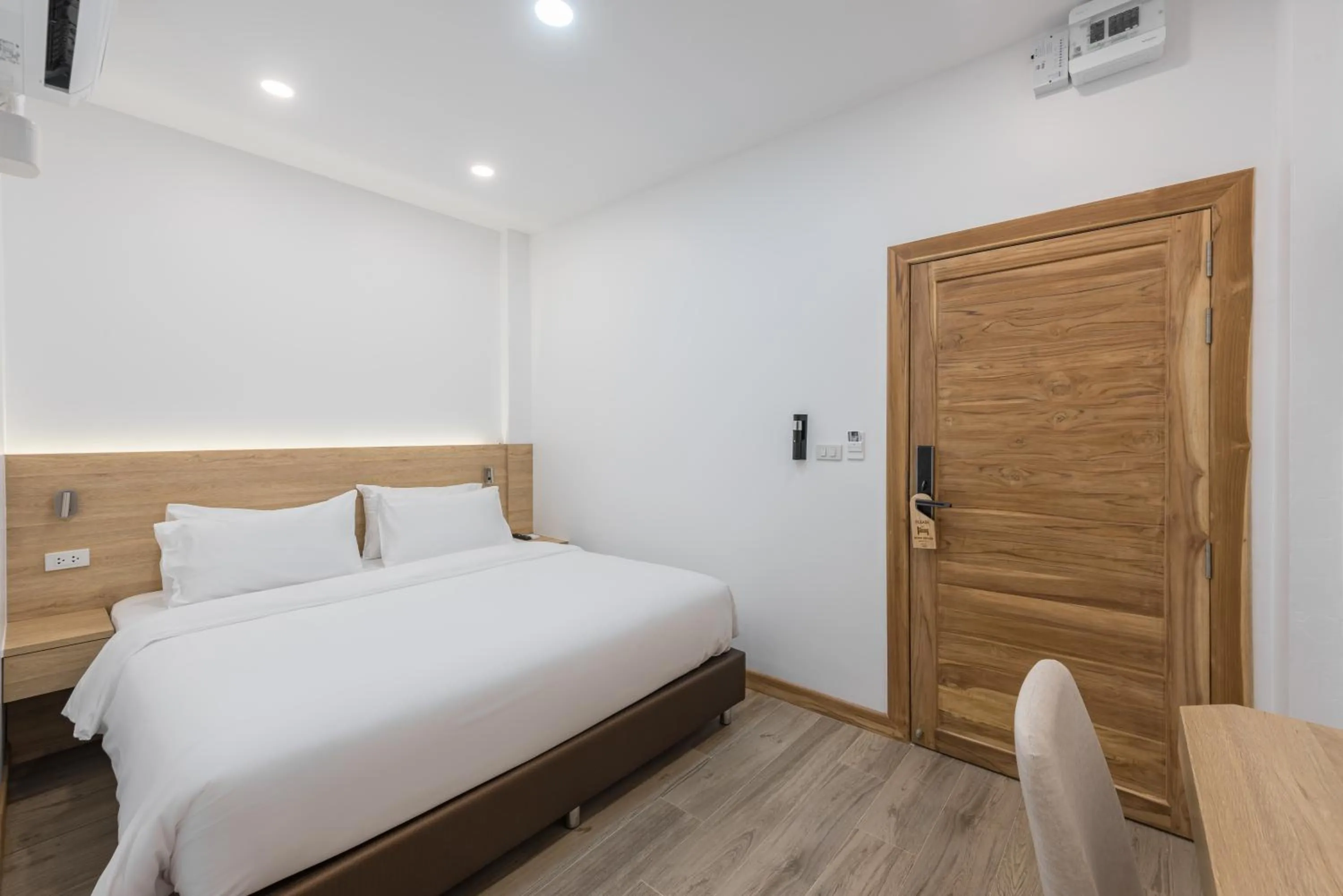 Bed in Chiangkhan River Walk Hotel