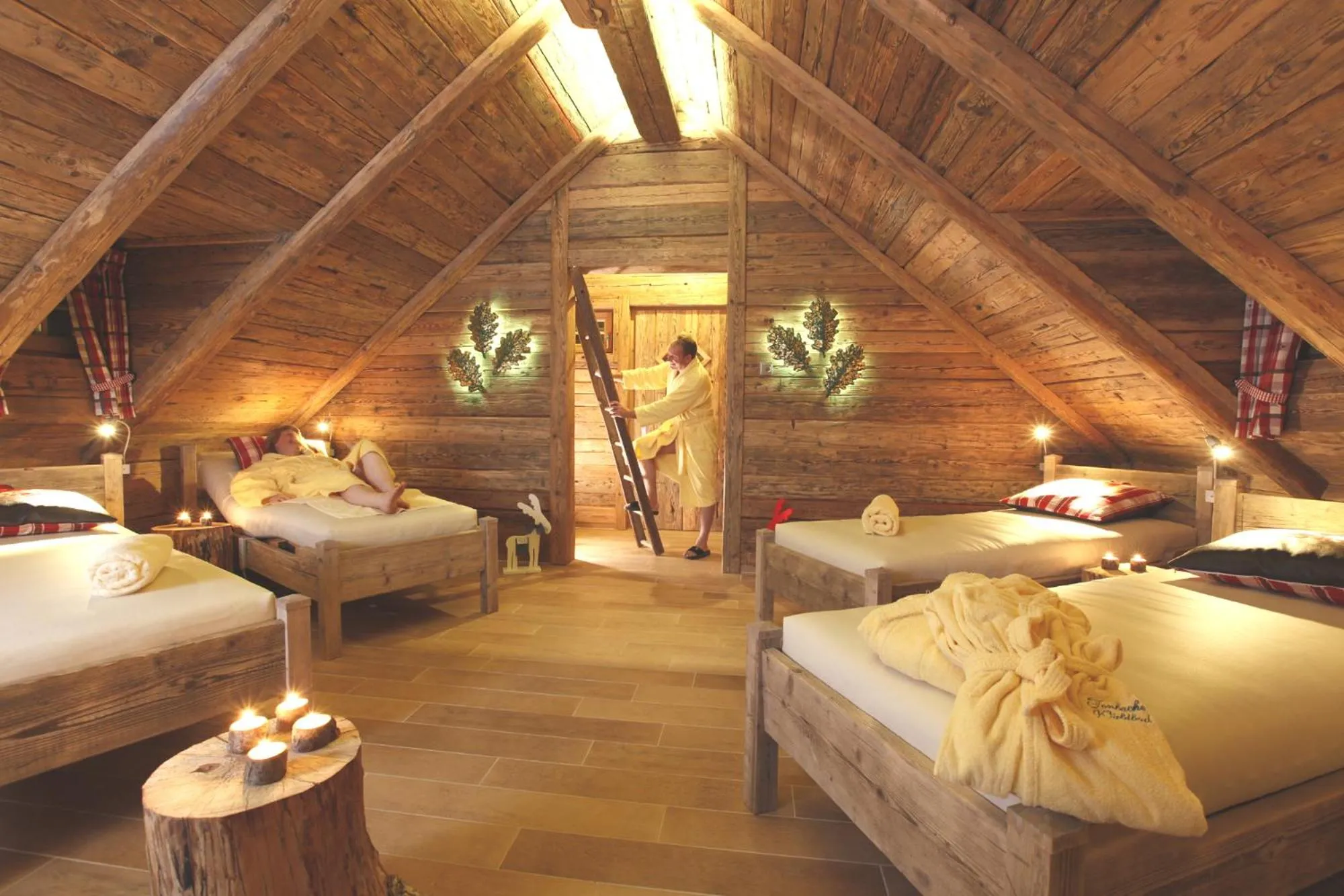 Sauna, Bed in Wellnesshotel Tanne