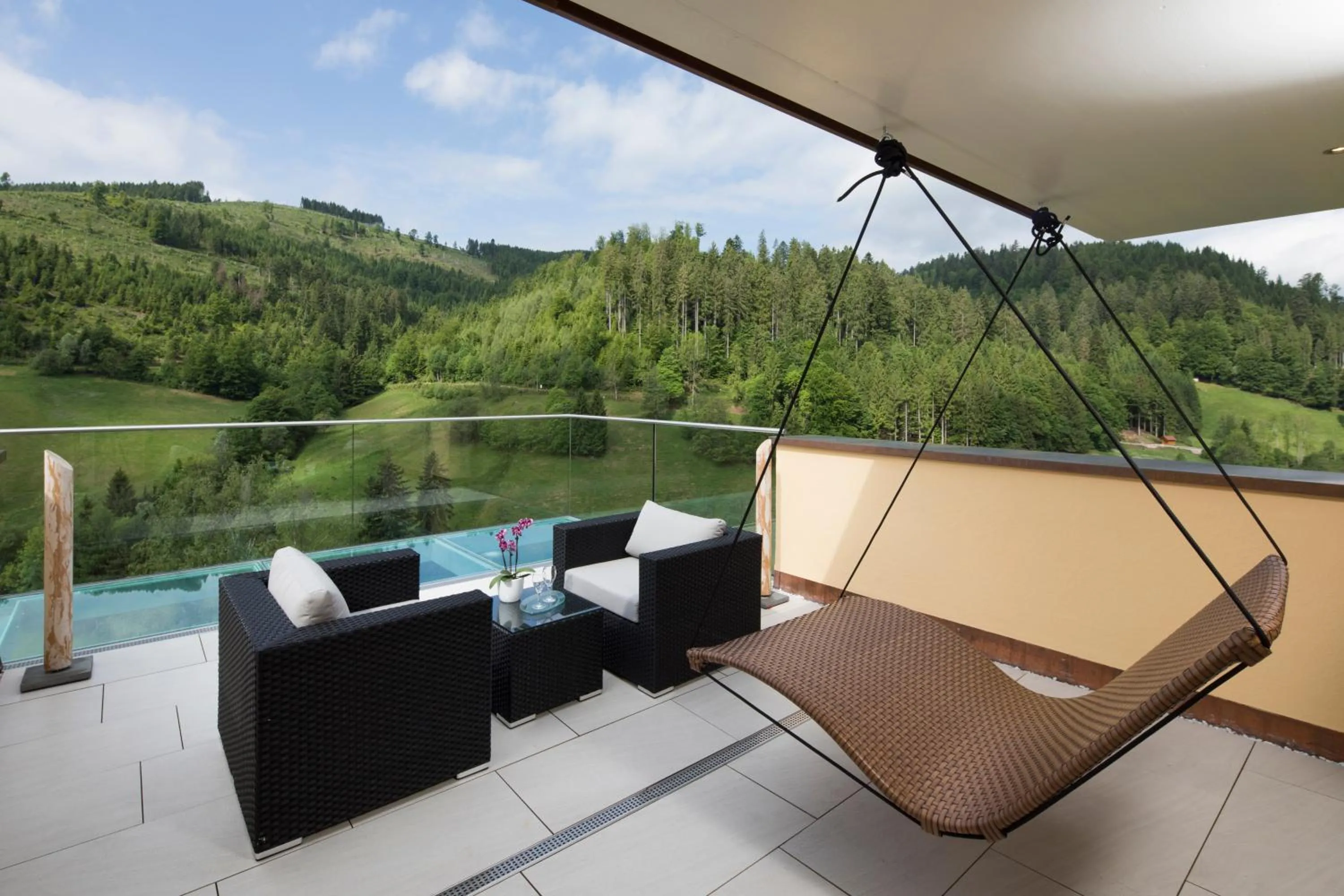 Balcony/Terrace in Wellnesshotel Tanne