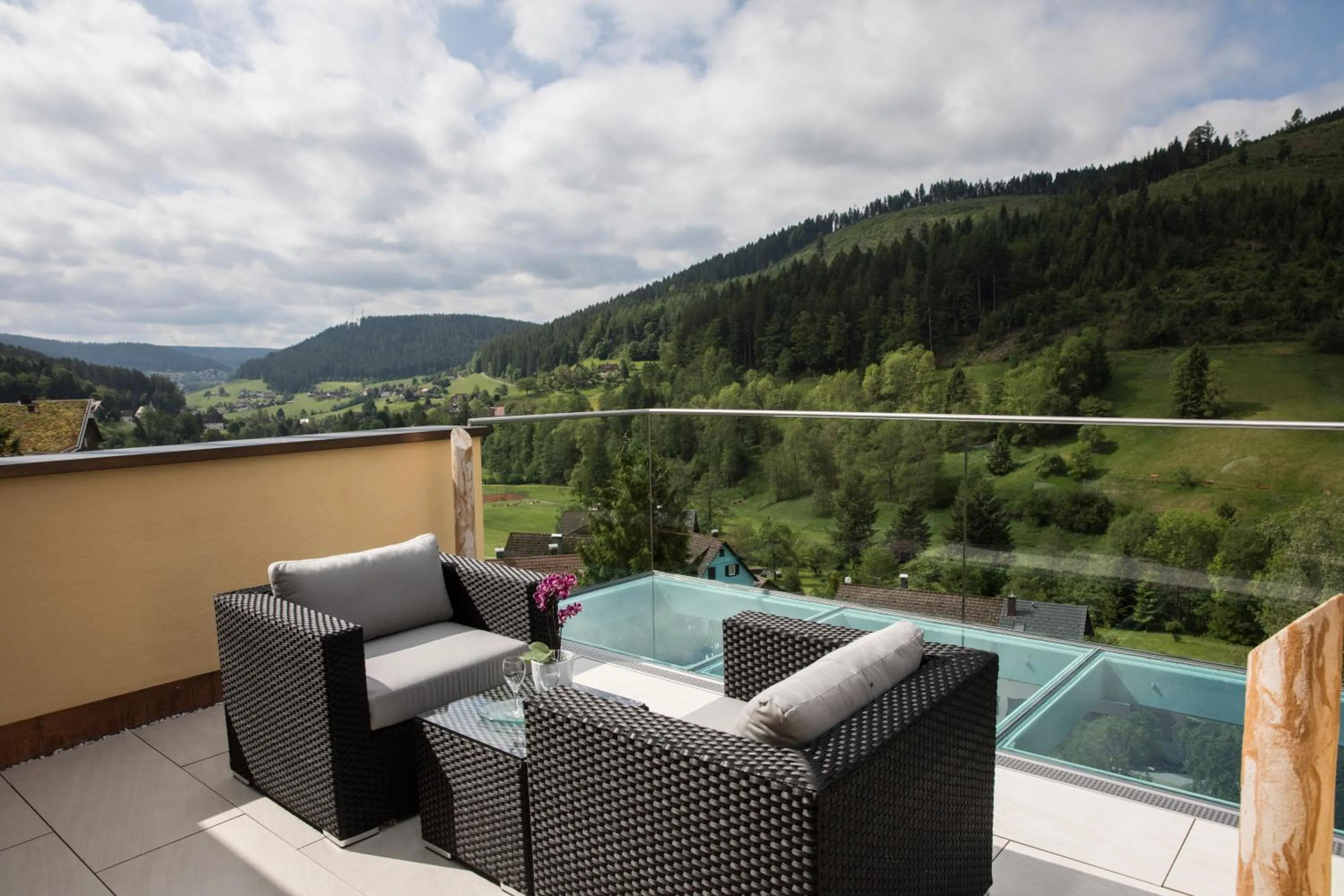 Balcony/Terrace in Wellnesshotel Tanne