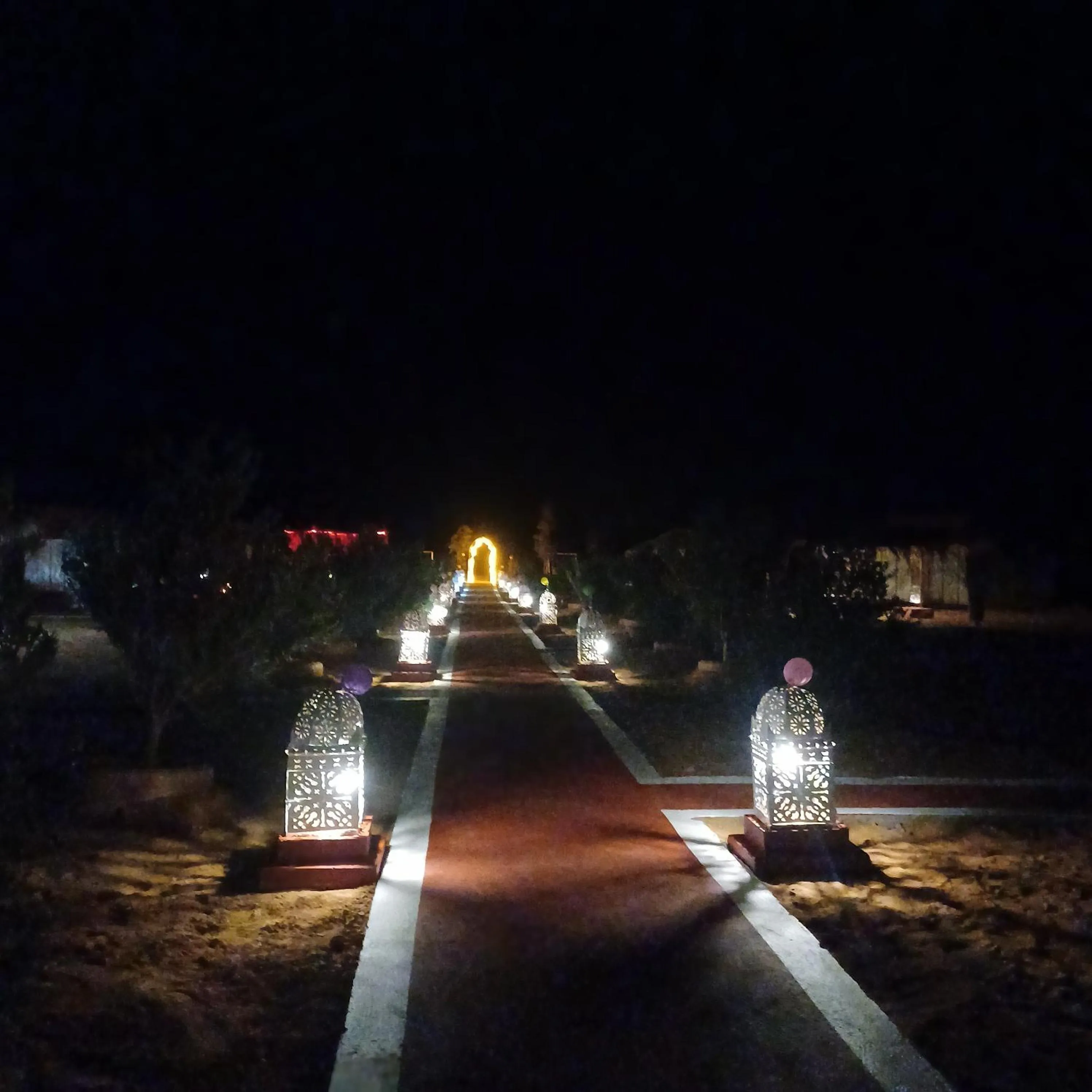 Night in Desert Romantic Camp