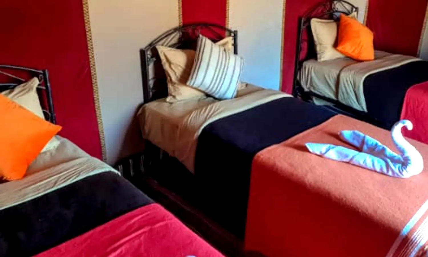 Bed in Desert Romantic Camp