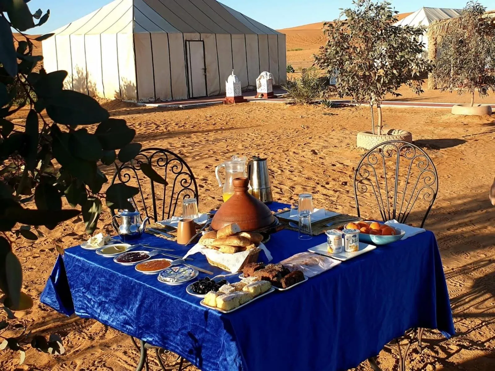 Day in Desert Romantic Camp