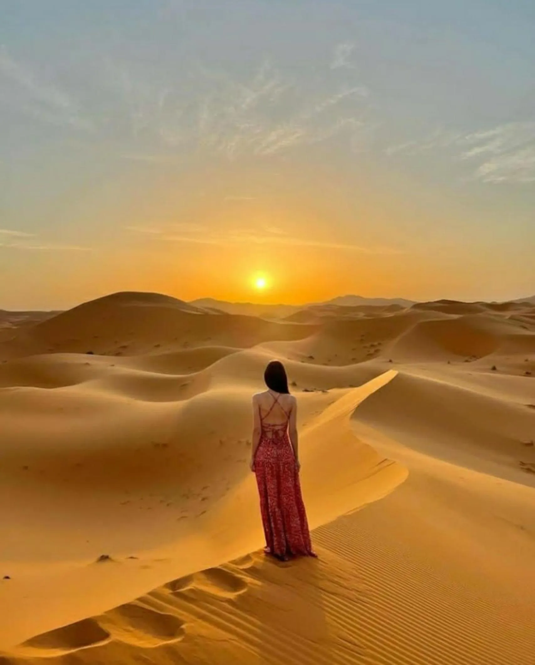 People in Desert Romantic Camp