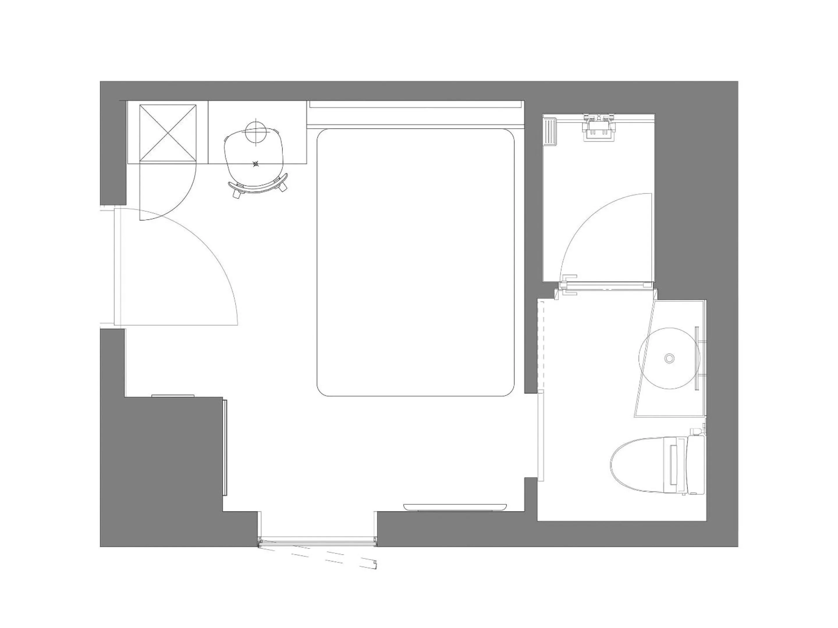 Floor plan in Granbell Hotel Osaka