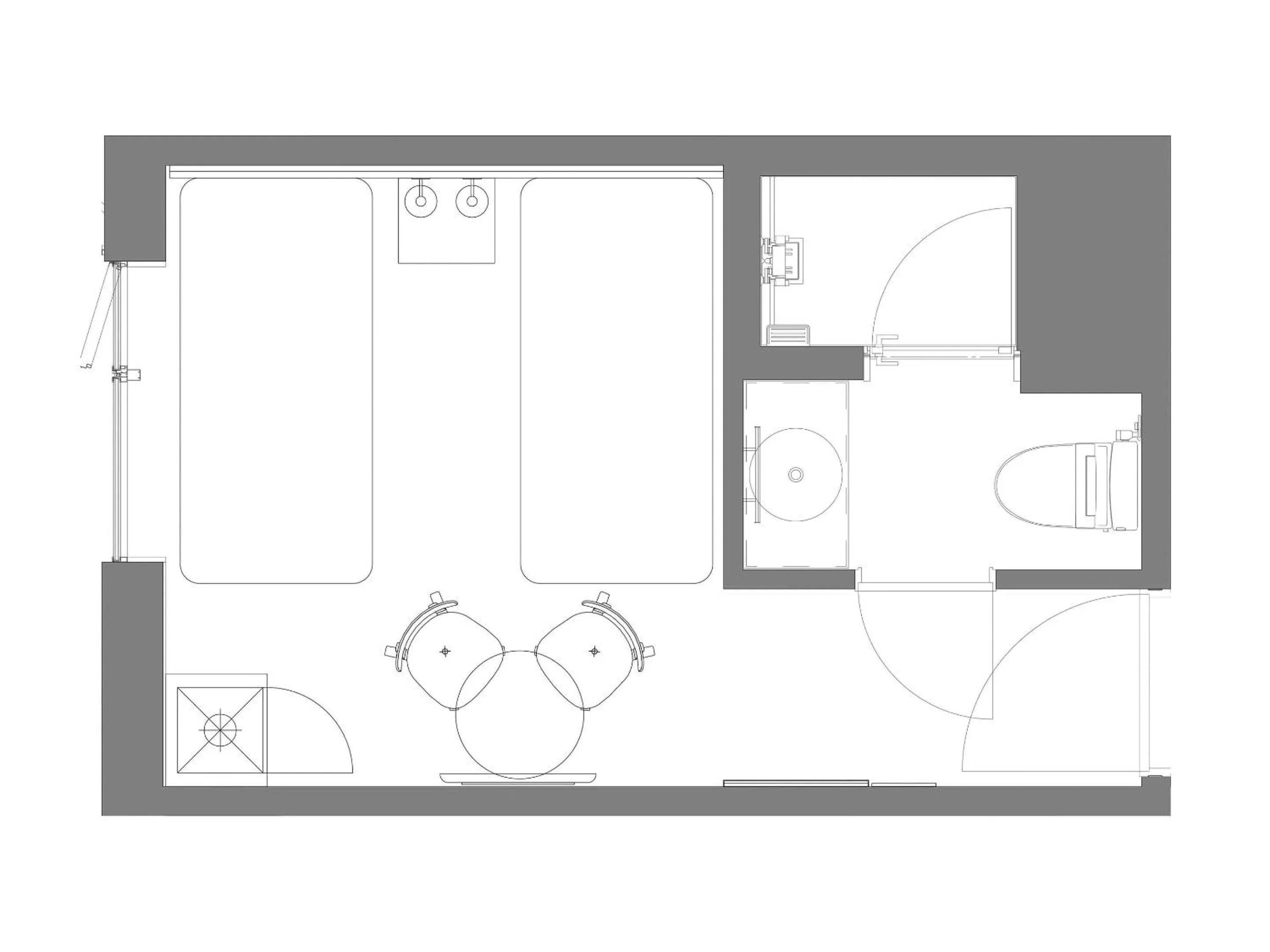 Floor plan in Granbell Hotel Osaka