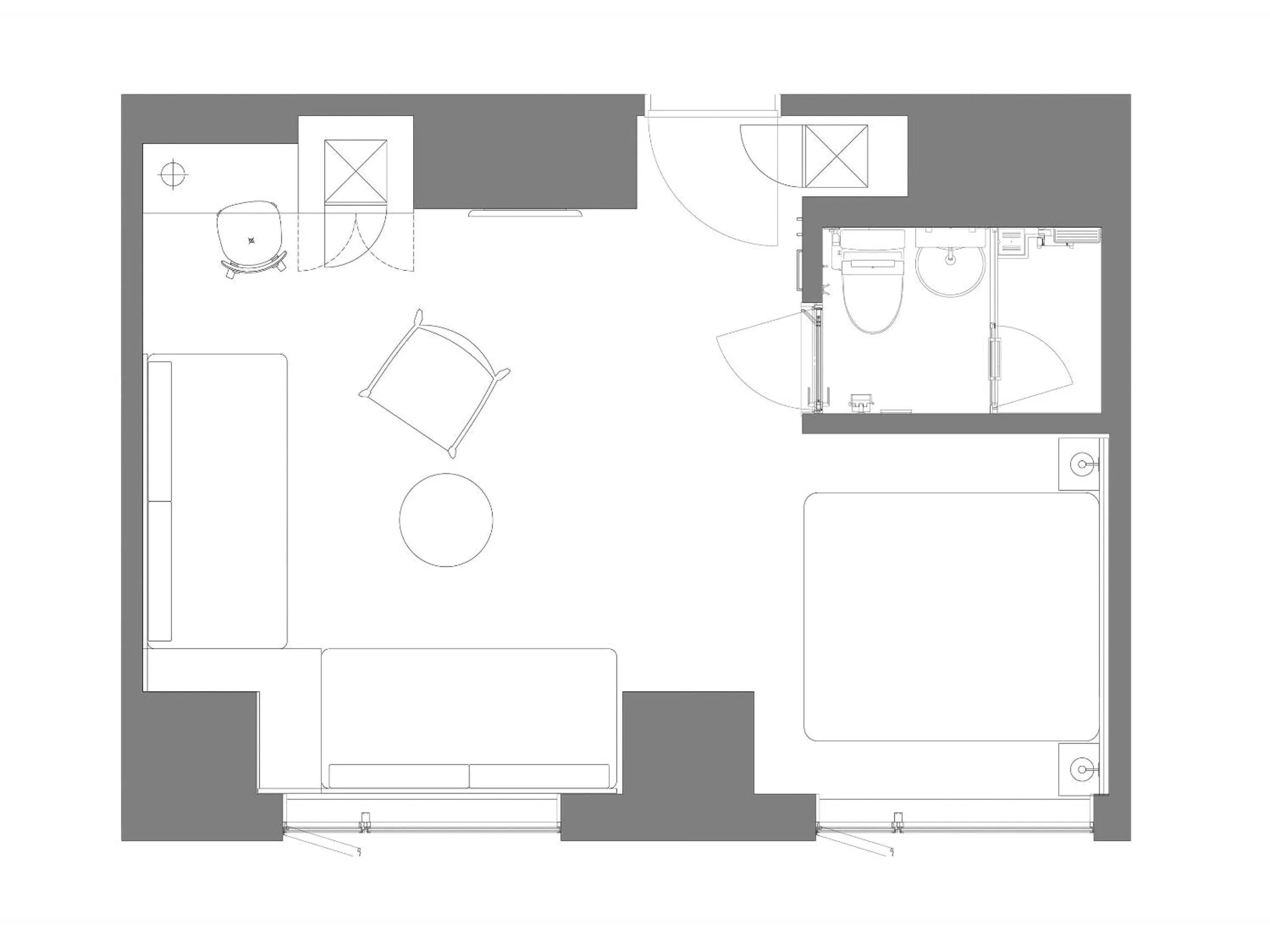 Floor plan in Granbell Hotel Osaka