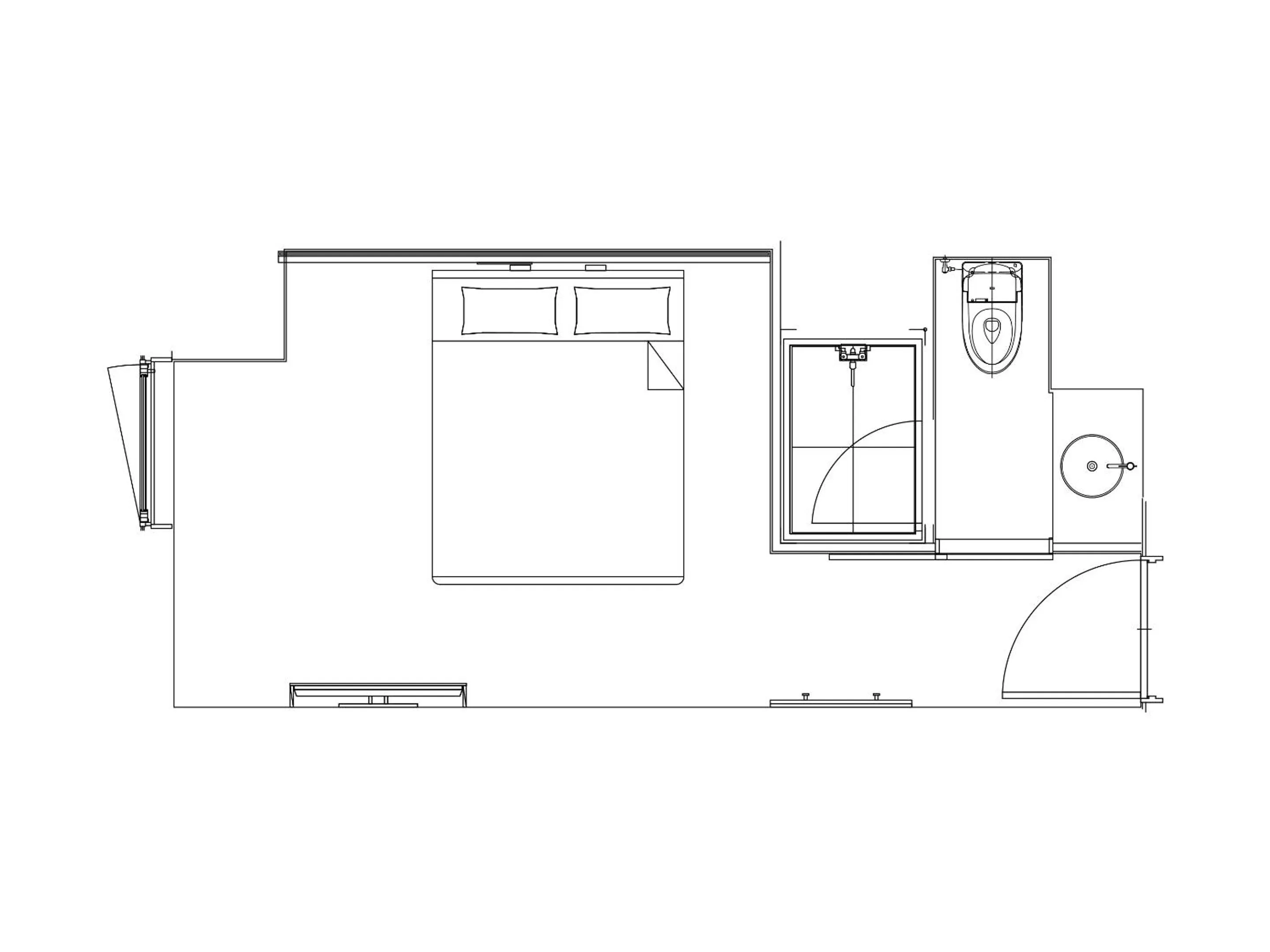 Floor plan in Granbell hotel Tanuki, Sapporo