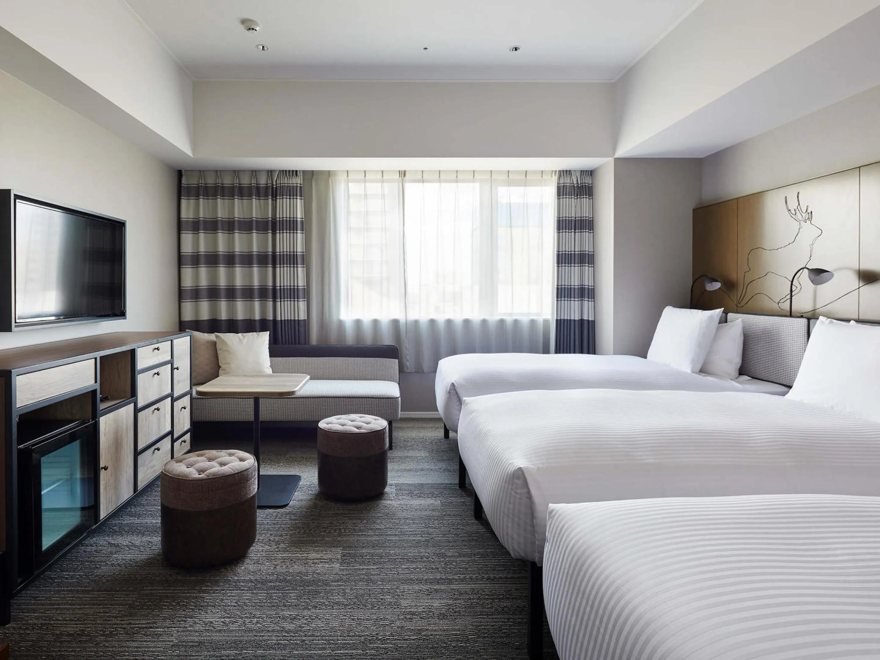 Photo of the whole room, Bed in Granbell hotel Tanuki, Sapporo