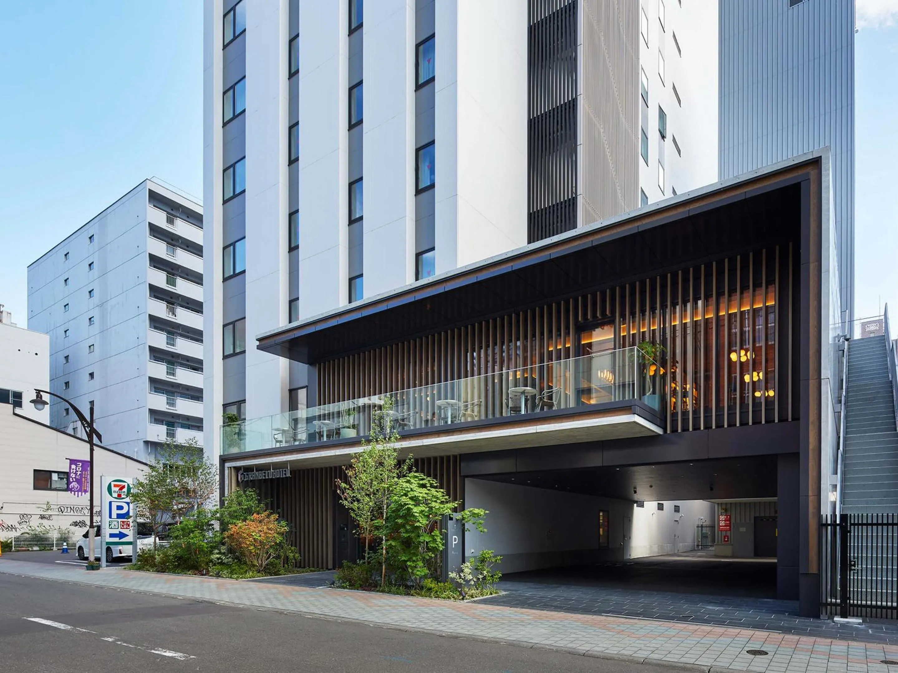 Property building in Granbell hotel Tanuki, Sapporo