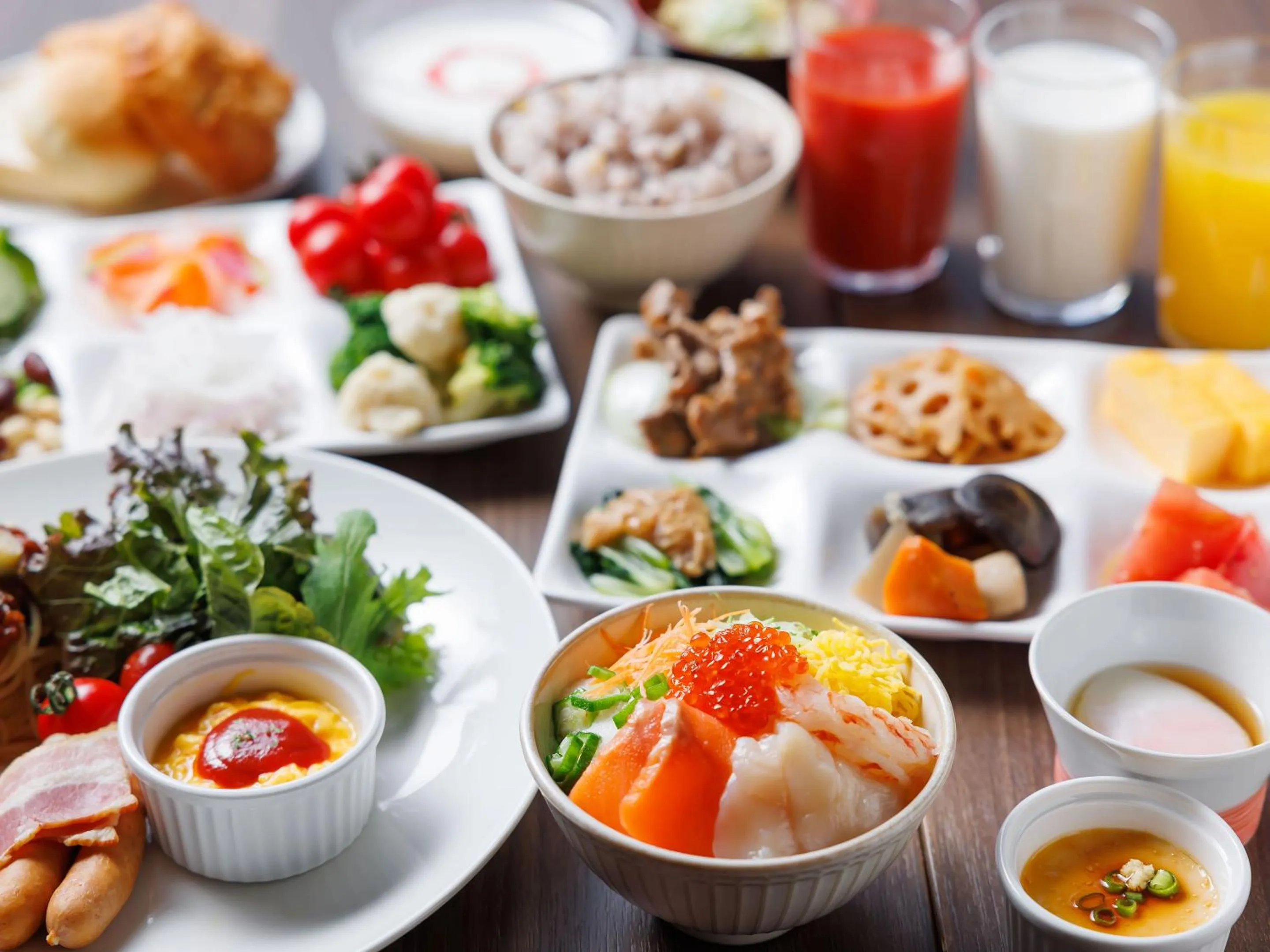 Breakfast in Granbell hotel Tanuki, Sapporo