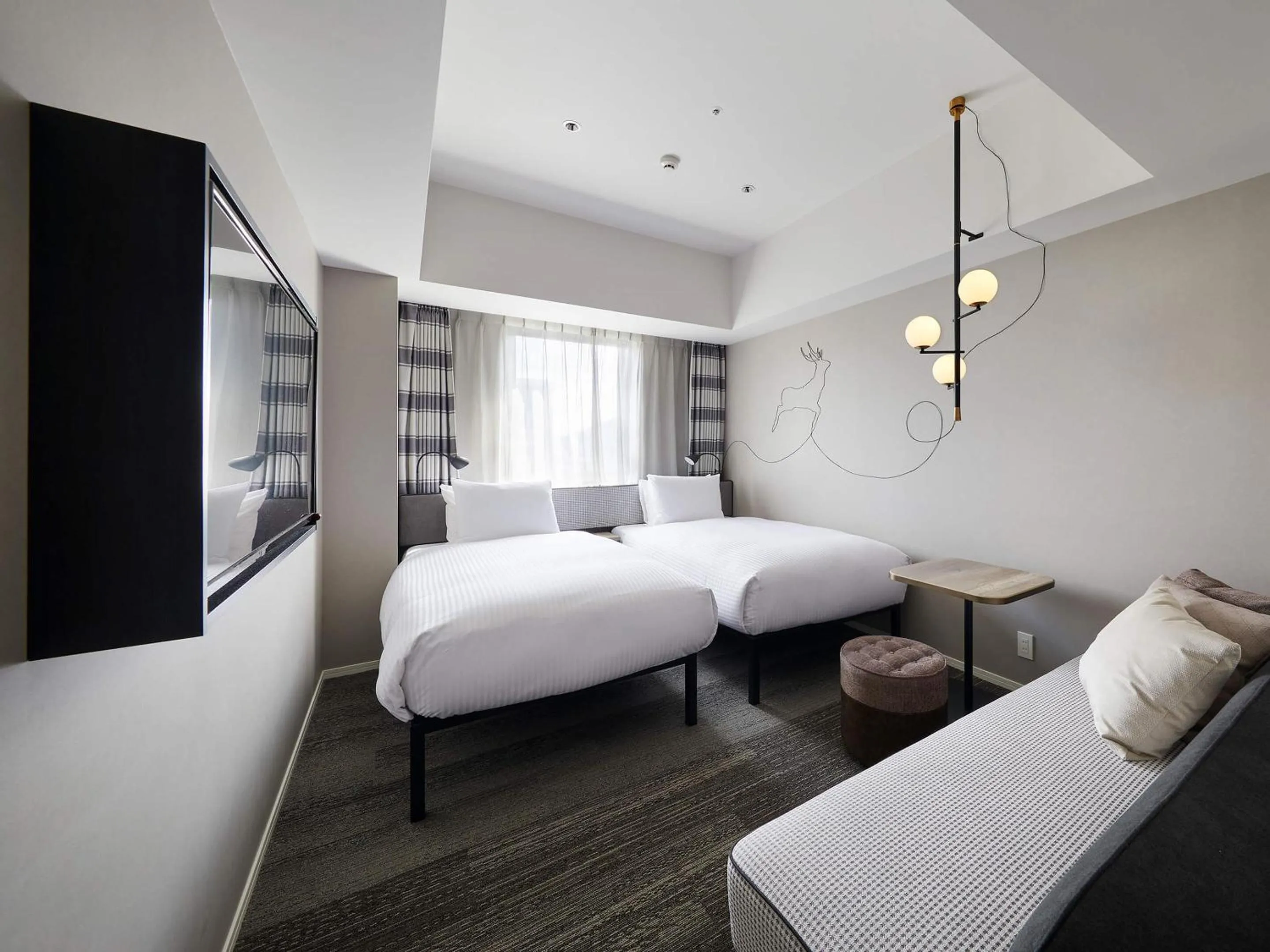 Photo of the whole room, Bed in Granbell hotel Tanuki, Sapporo