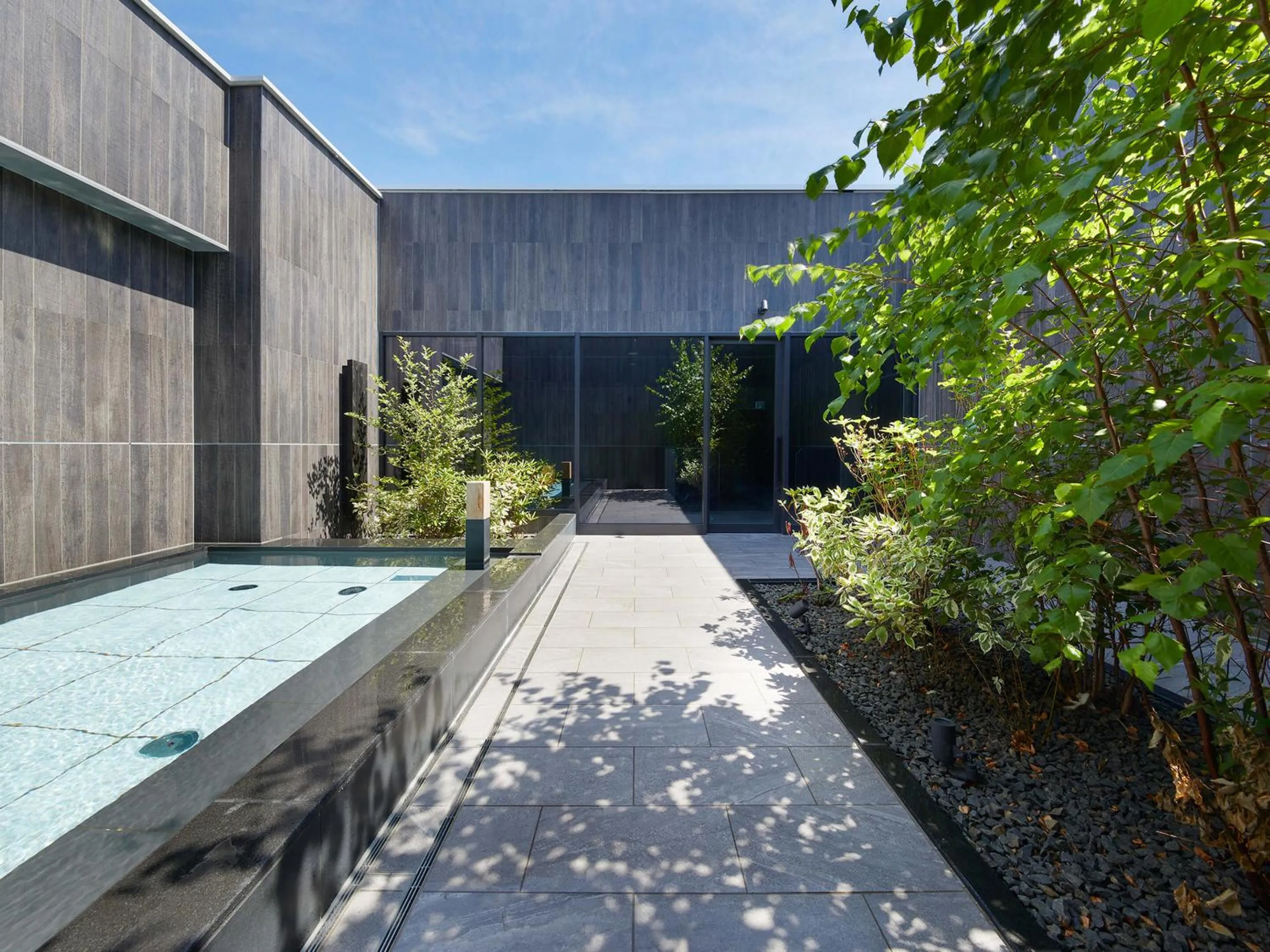 Open Air Bath in Granbell hotel Tanuki, Sapporo