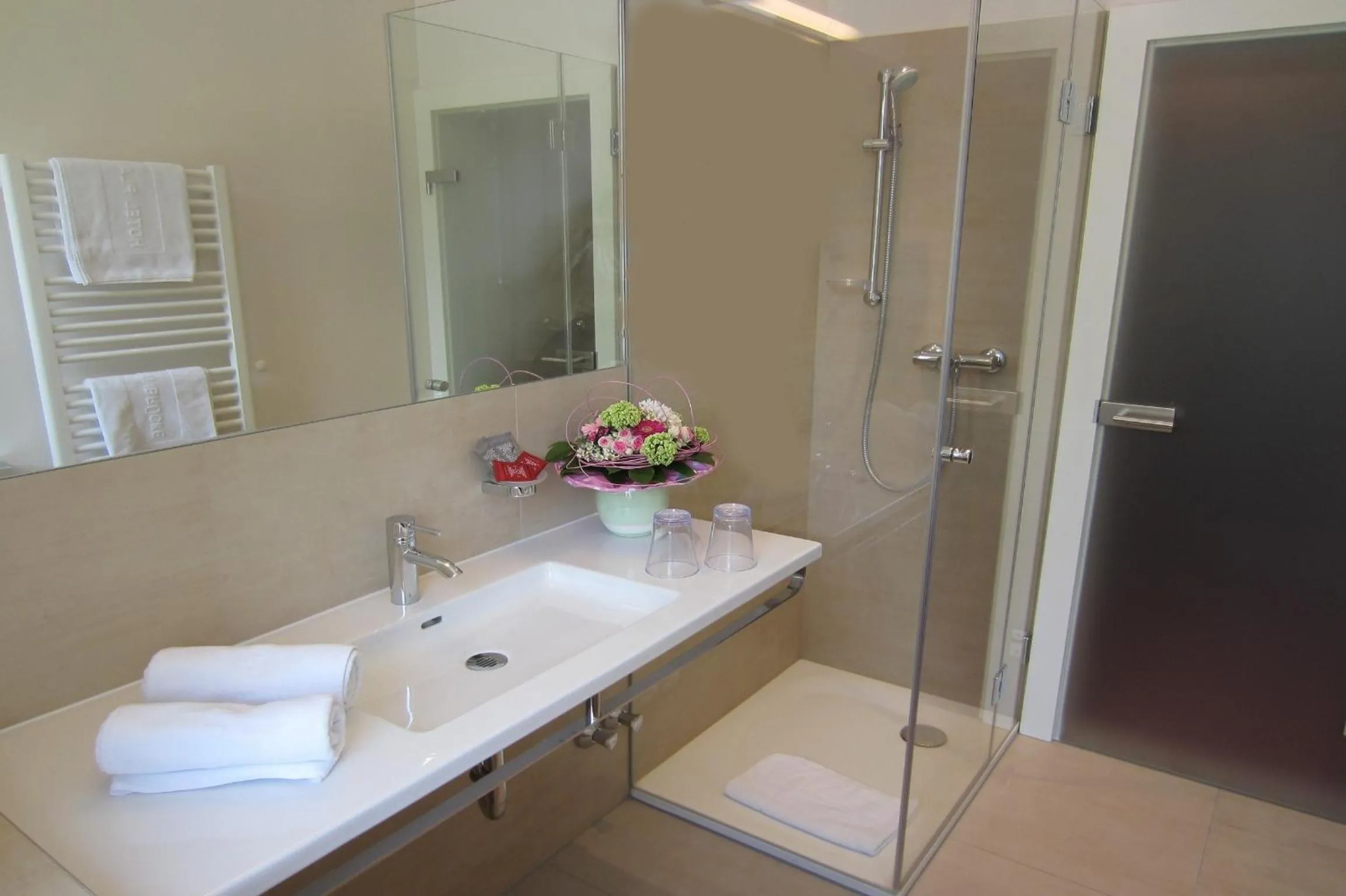 Bathroom in Hotel Plainbrücke | self check-in