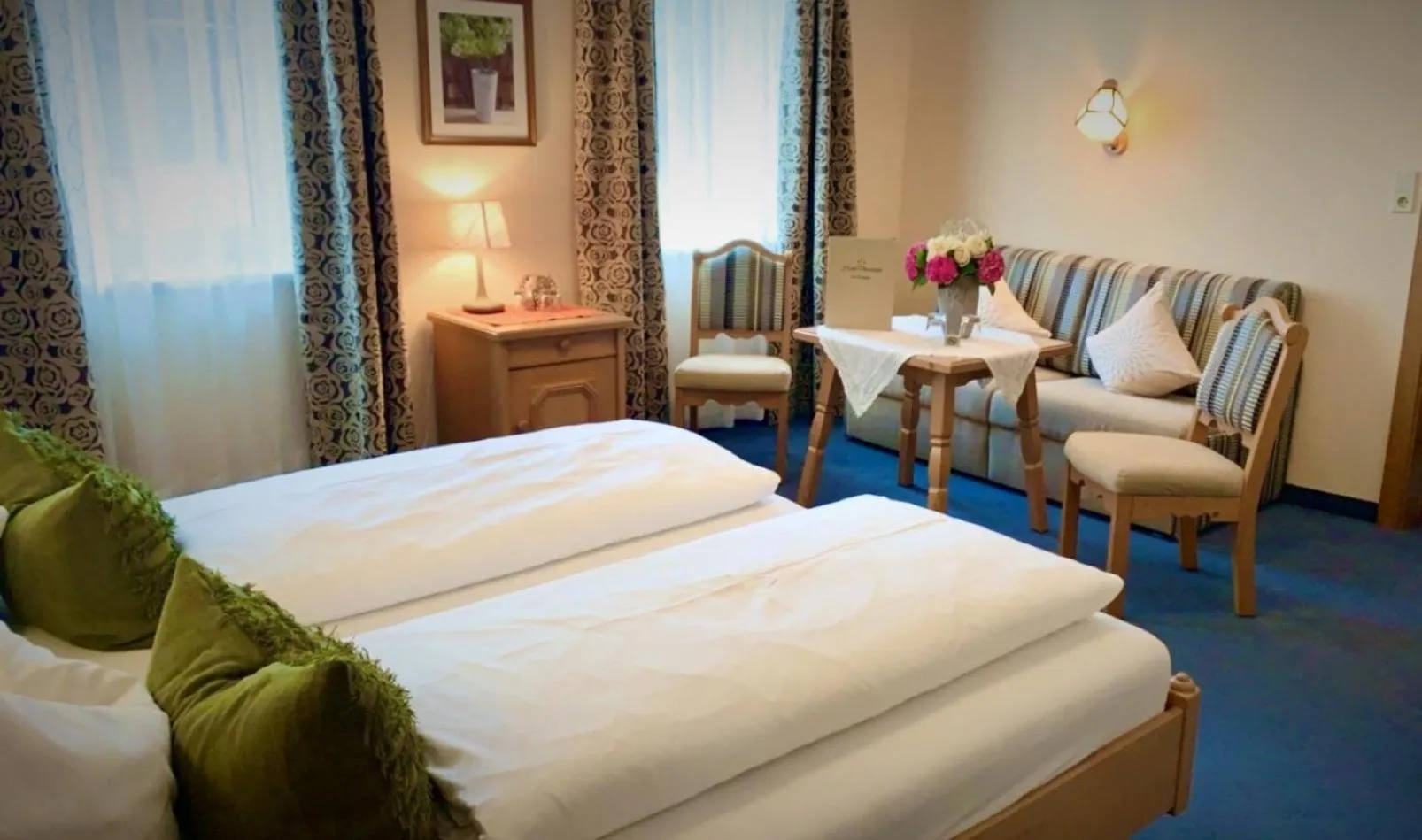 Photo of the whole room, Bed in Hotel Plainbrücke | self check-in