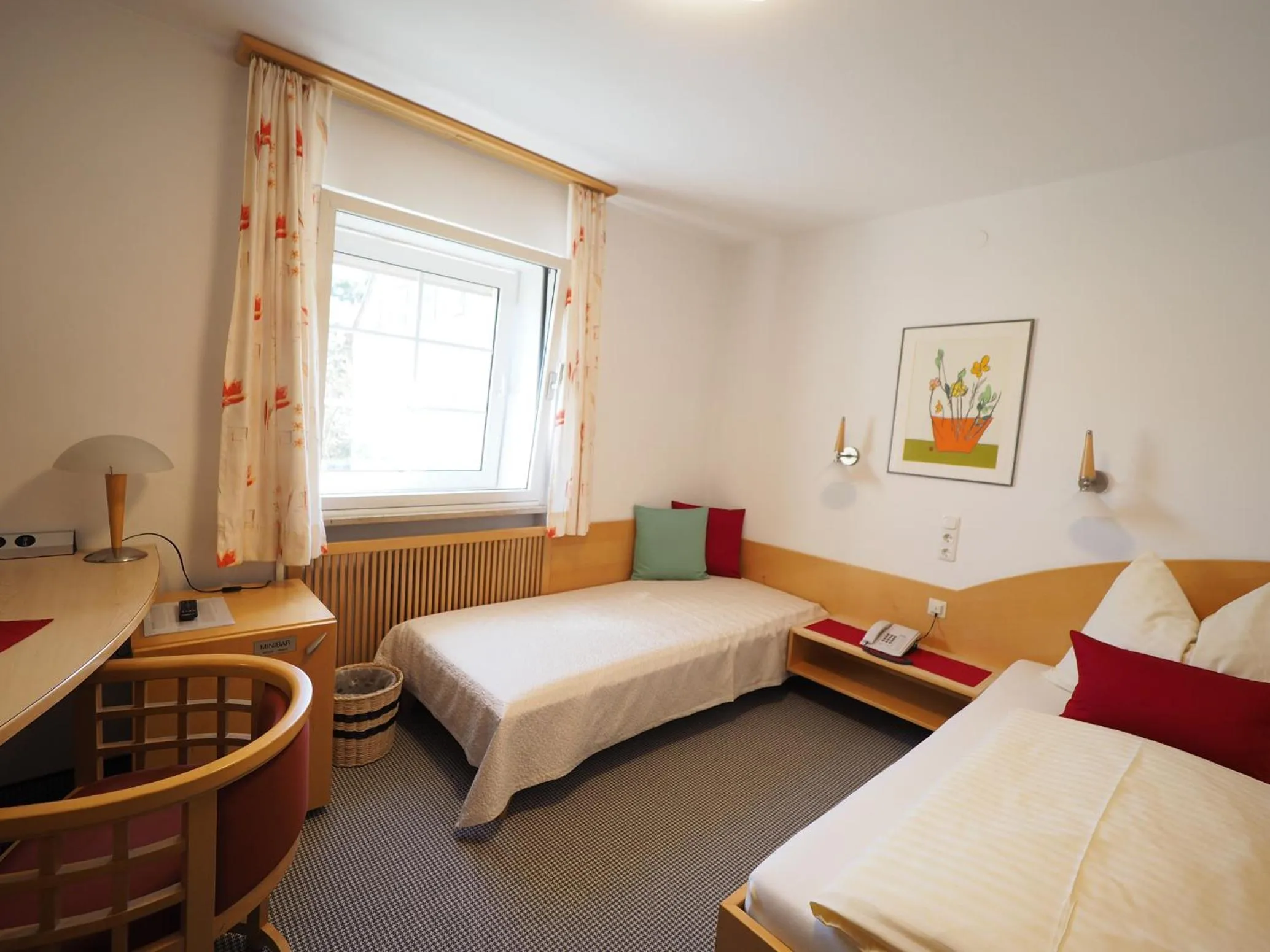 Bed in Hotel Schlair