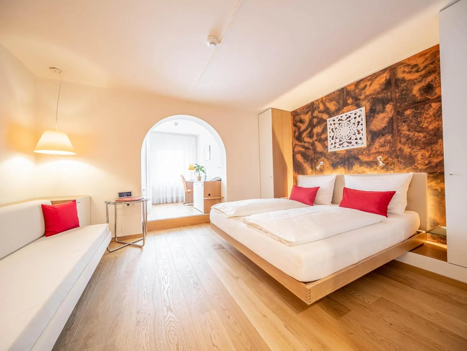 Bed in Hotel Schlair