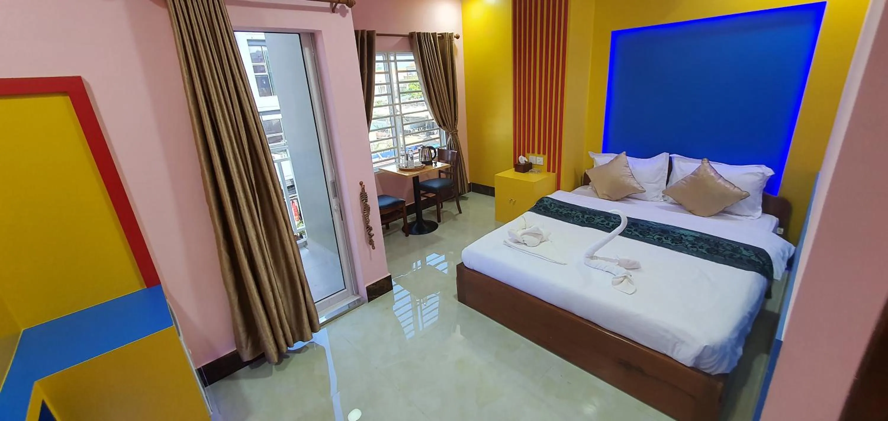 Bed in Pheng Chenda Hotel