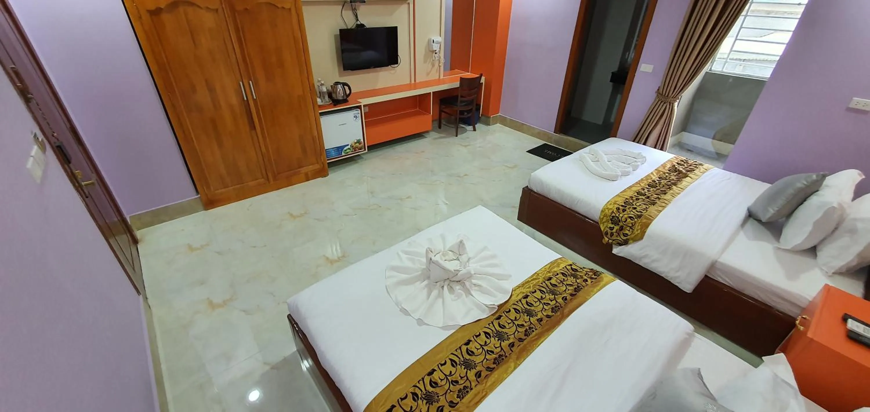Bed in Pheng Chenda Hotel