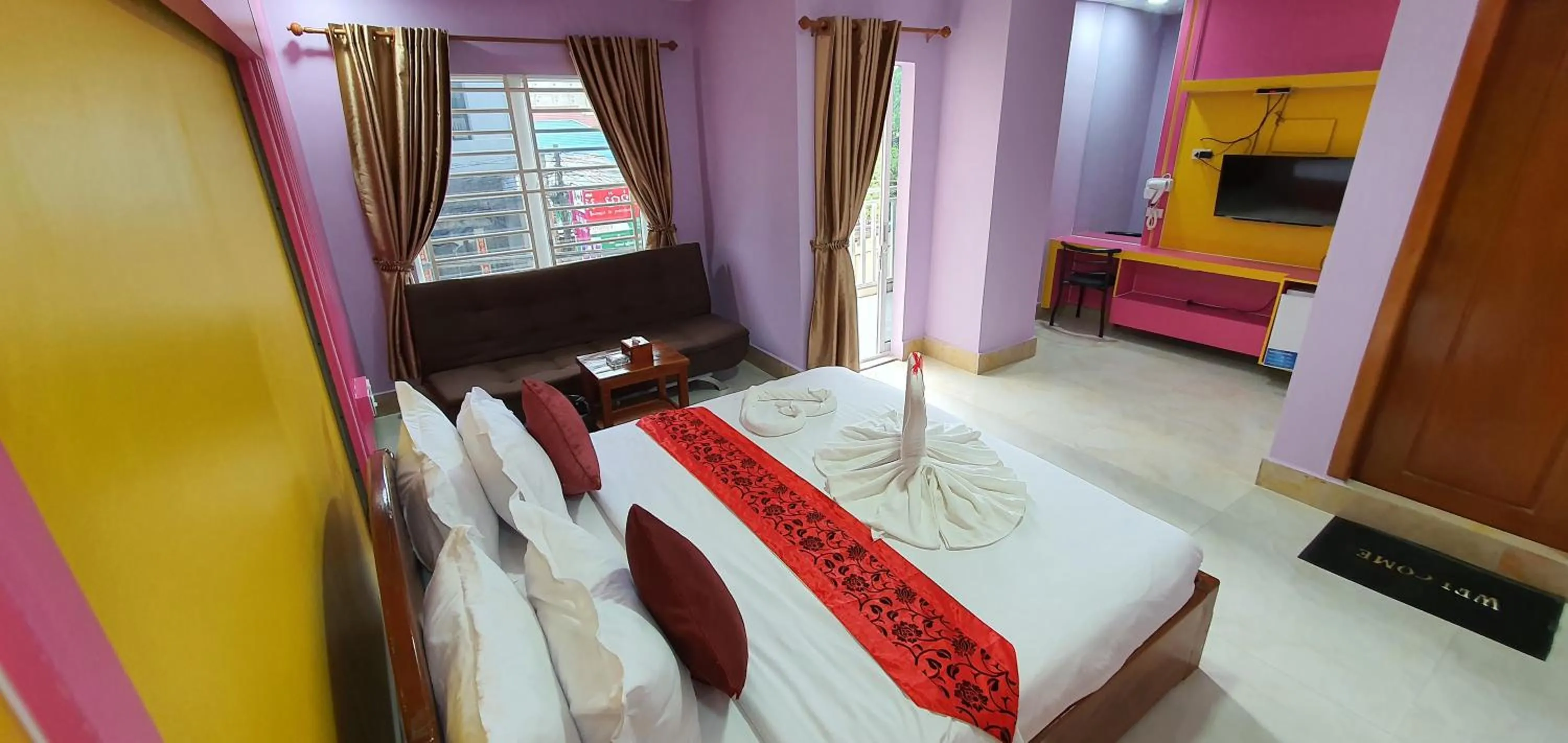 Bed in Pheng Chenda Hotel