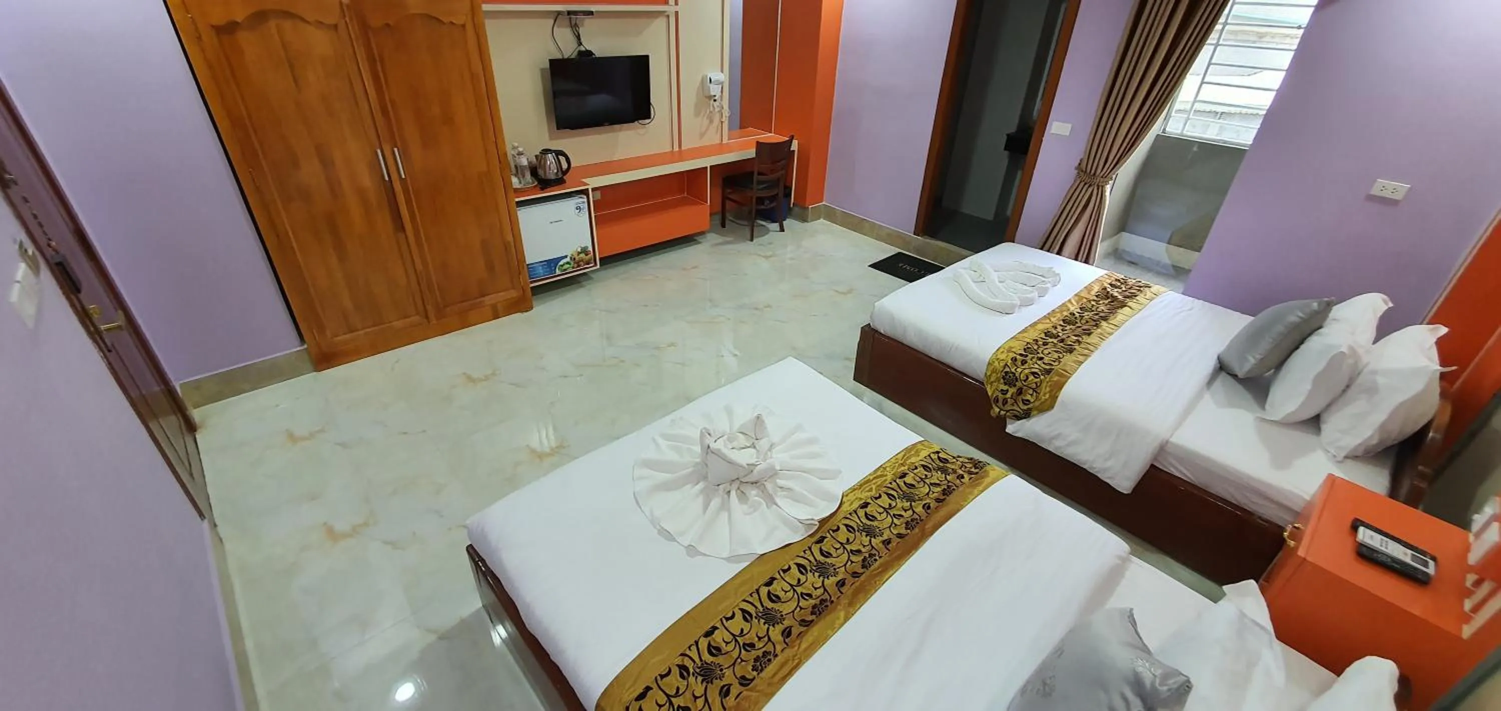 Bed in Pheng Chenda Hotel