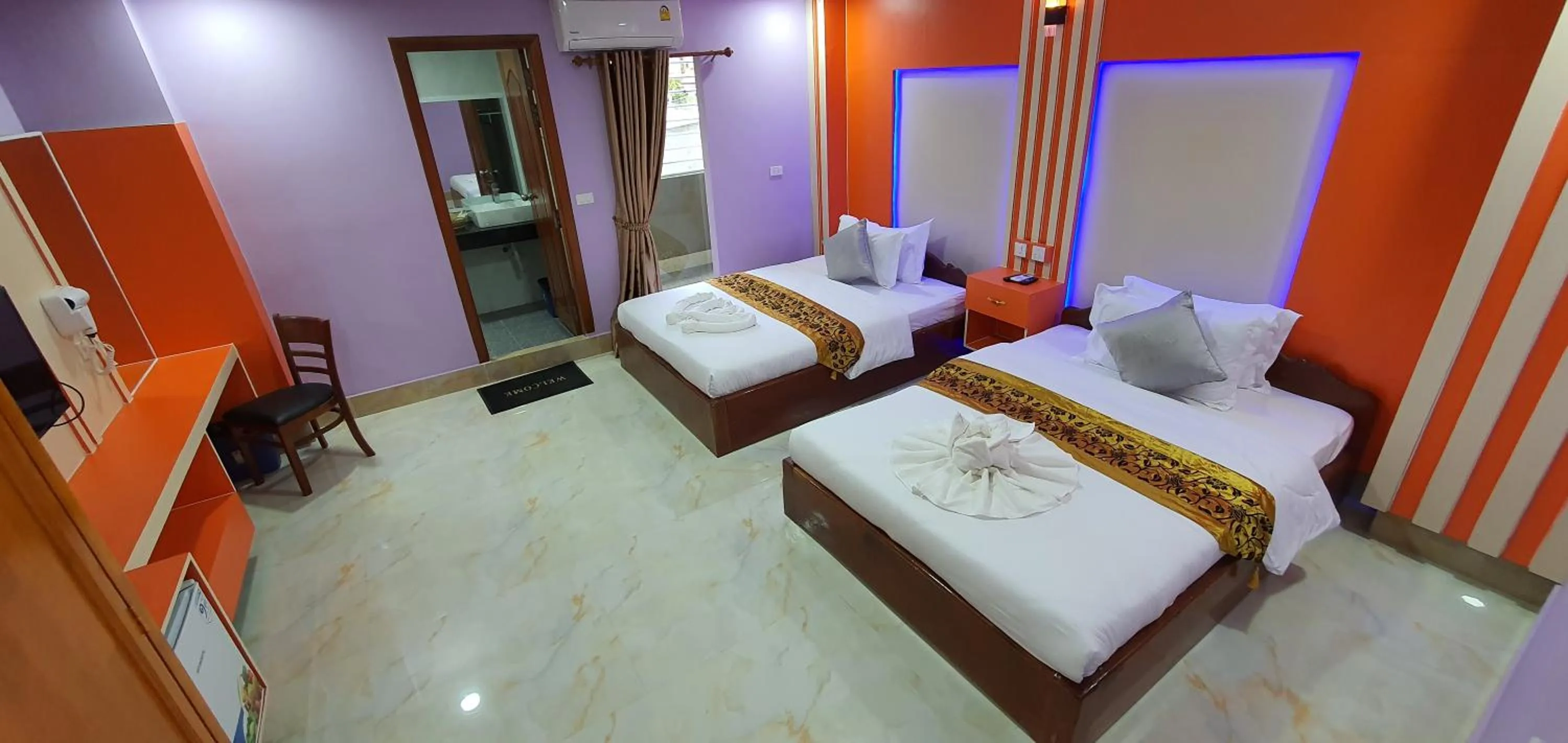 Bed in Pheng Chenda Hotel