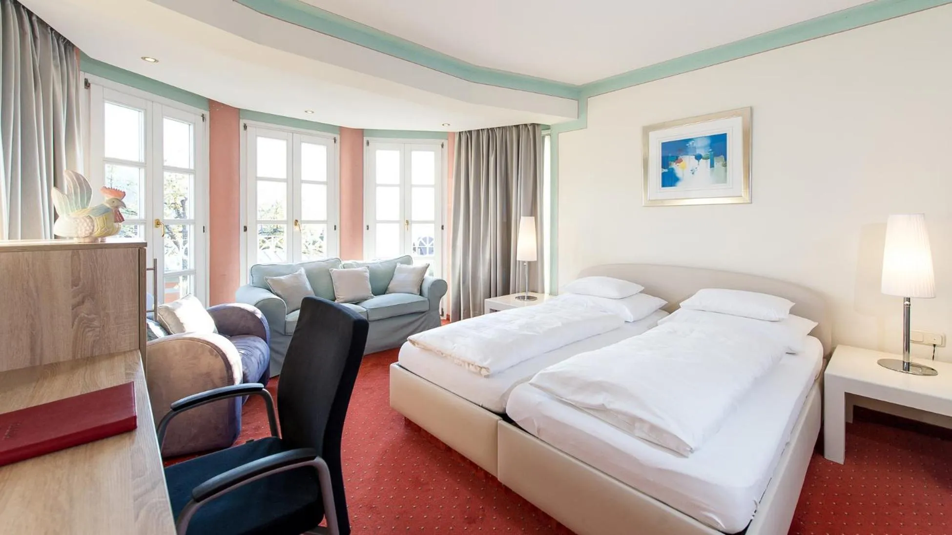 Bedroom, Bed in Lust und Laune Hotel am Wörthersee