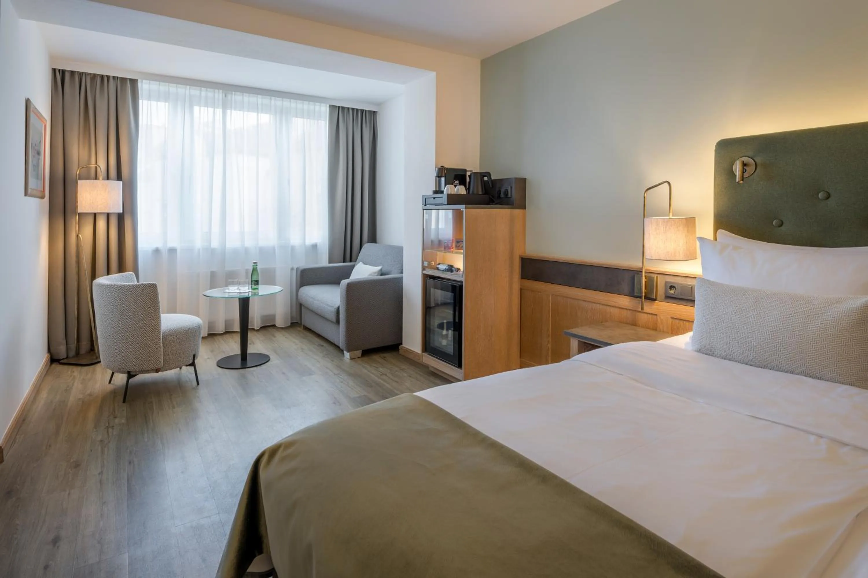 Bedroom, Bed in Hotel IMLAUER & Bräu