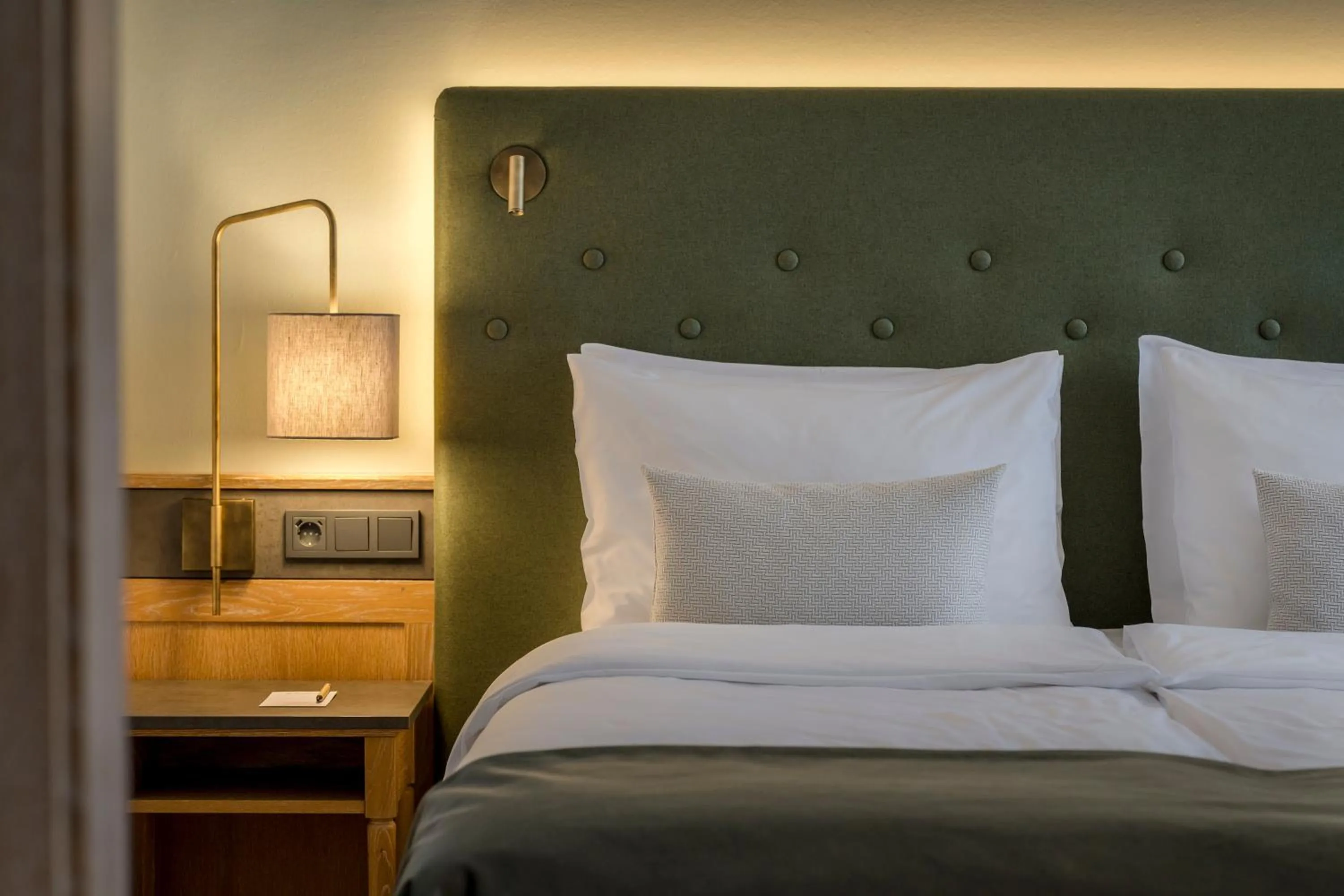 Decorative detail, Bed in Hotel IMLAUER & Bräu