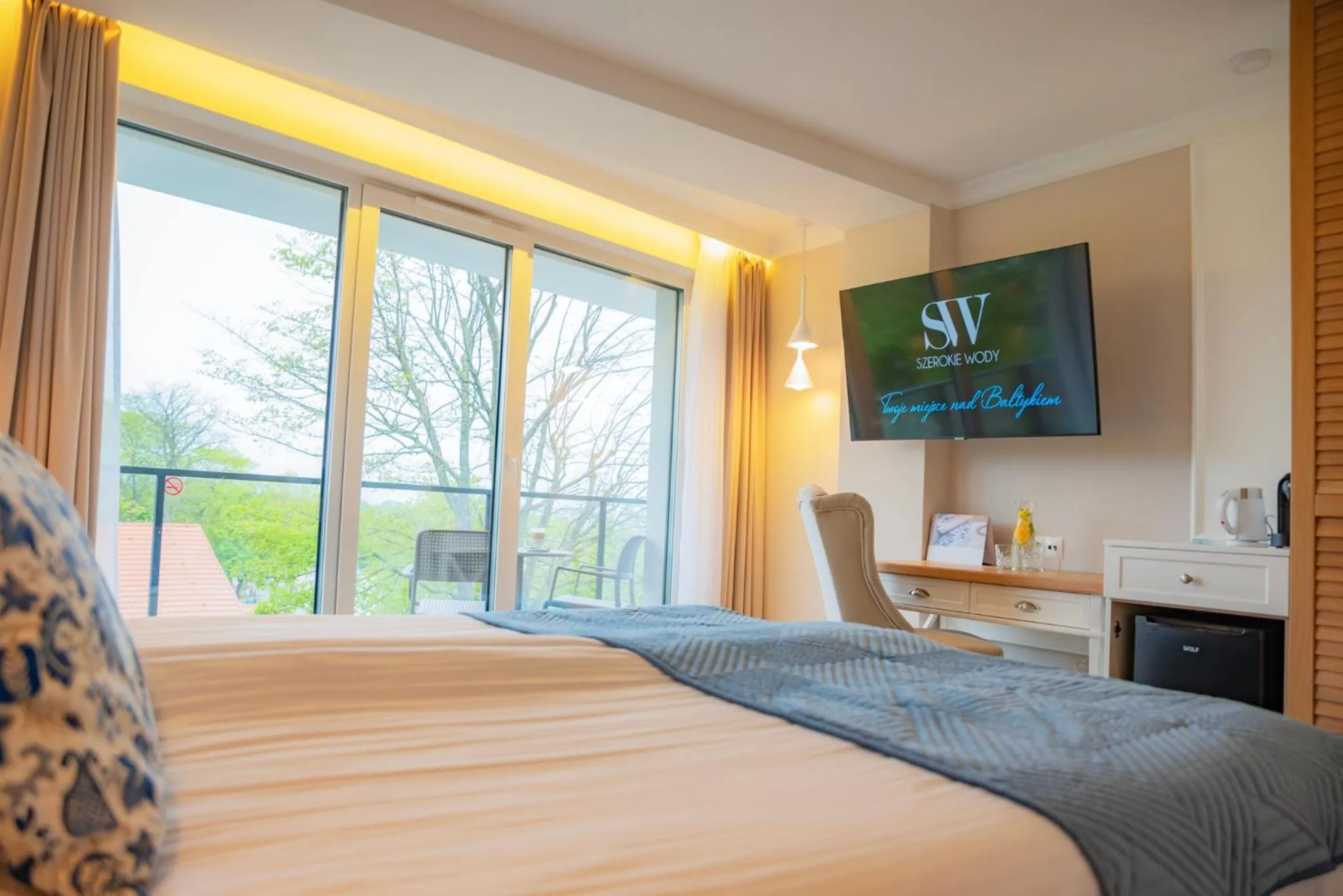 View (from property/room), Bed in Hotel Szerokie Wody Sea & Sand Ustka