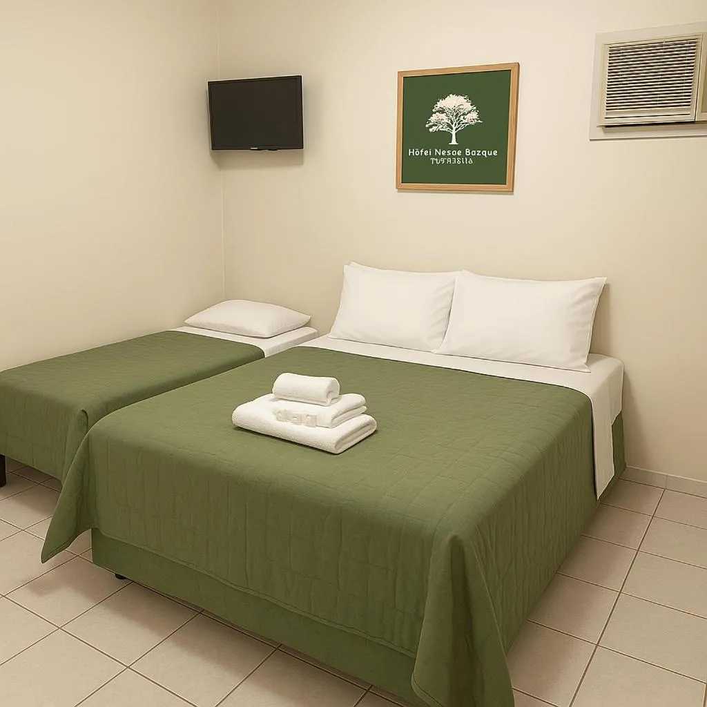 Bed in Hotel Nosso Bosque