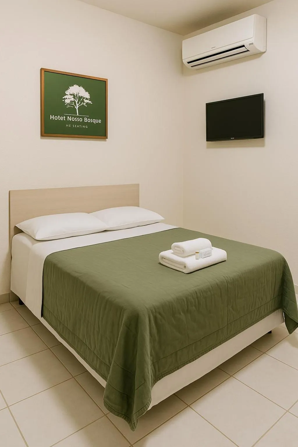 Bed in Hotel Nosso Bosque
