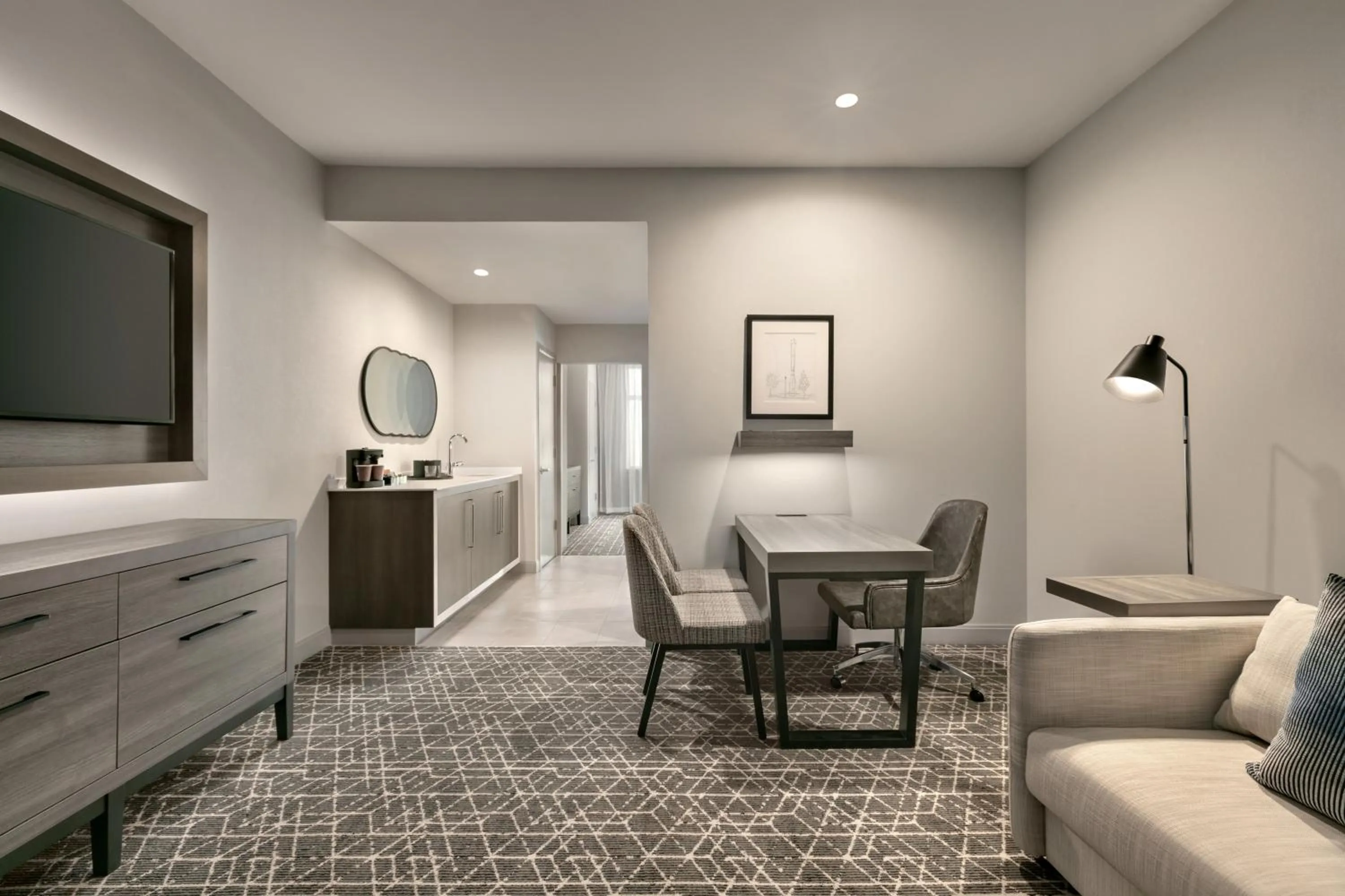 Bed in Embassy Suites by Hilton Atlanta Midtown