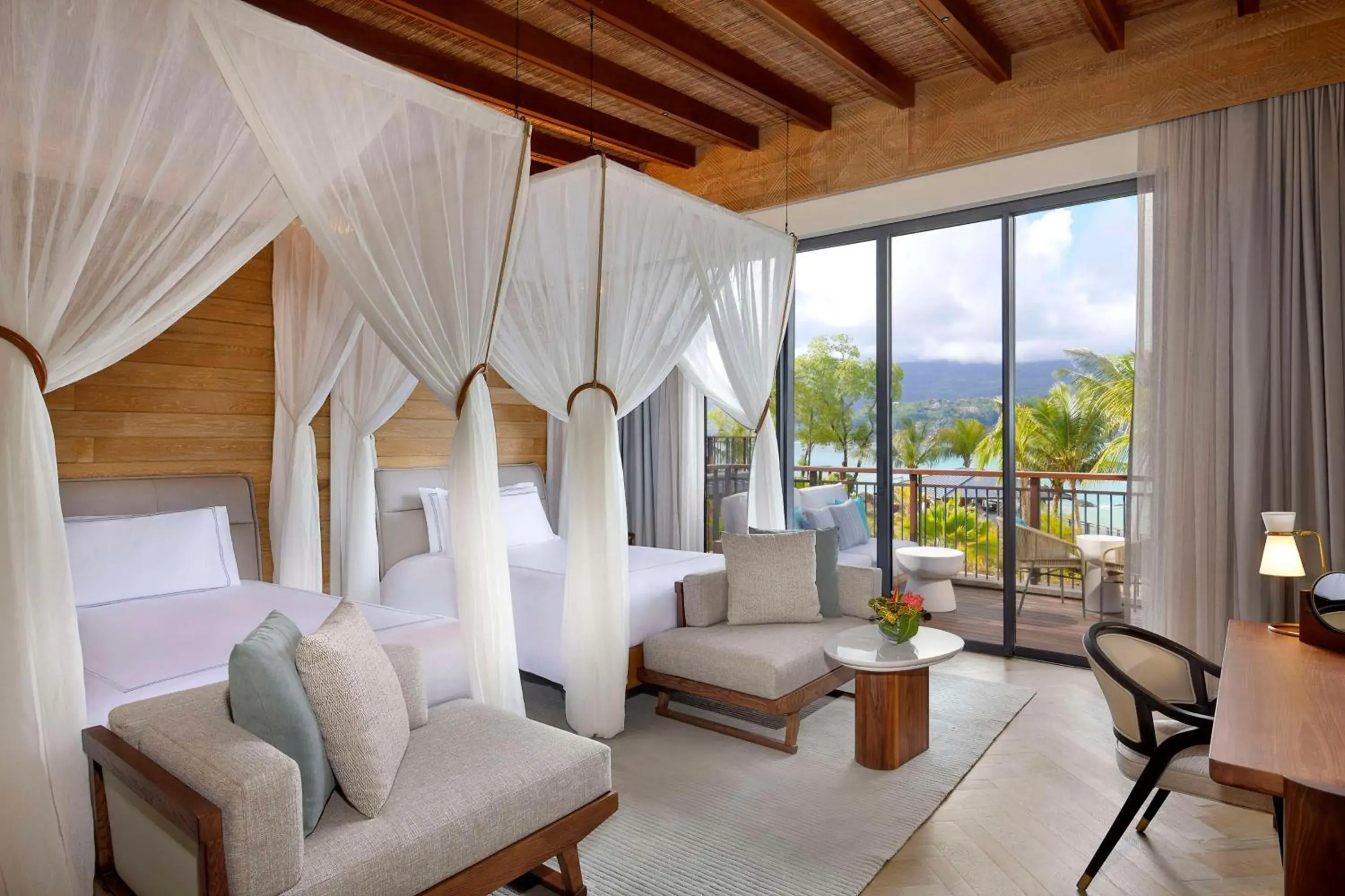 Premium Twin Room with Ocean View in Mango House Seychelles, LXR Hotels & Resorts Premium Twin Room with Ocean View in Mango House Seychelles, LXR Hotels & Resorts
