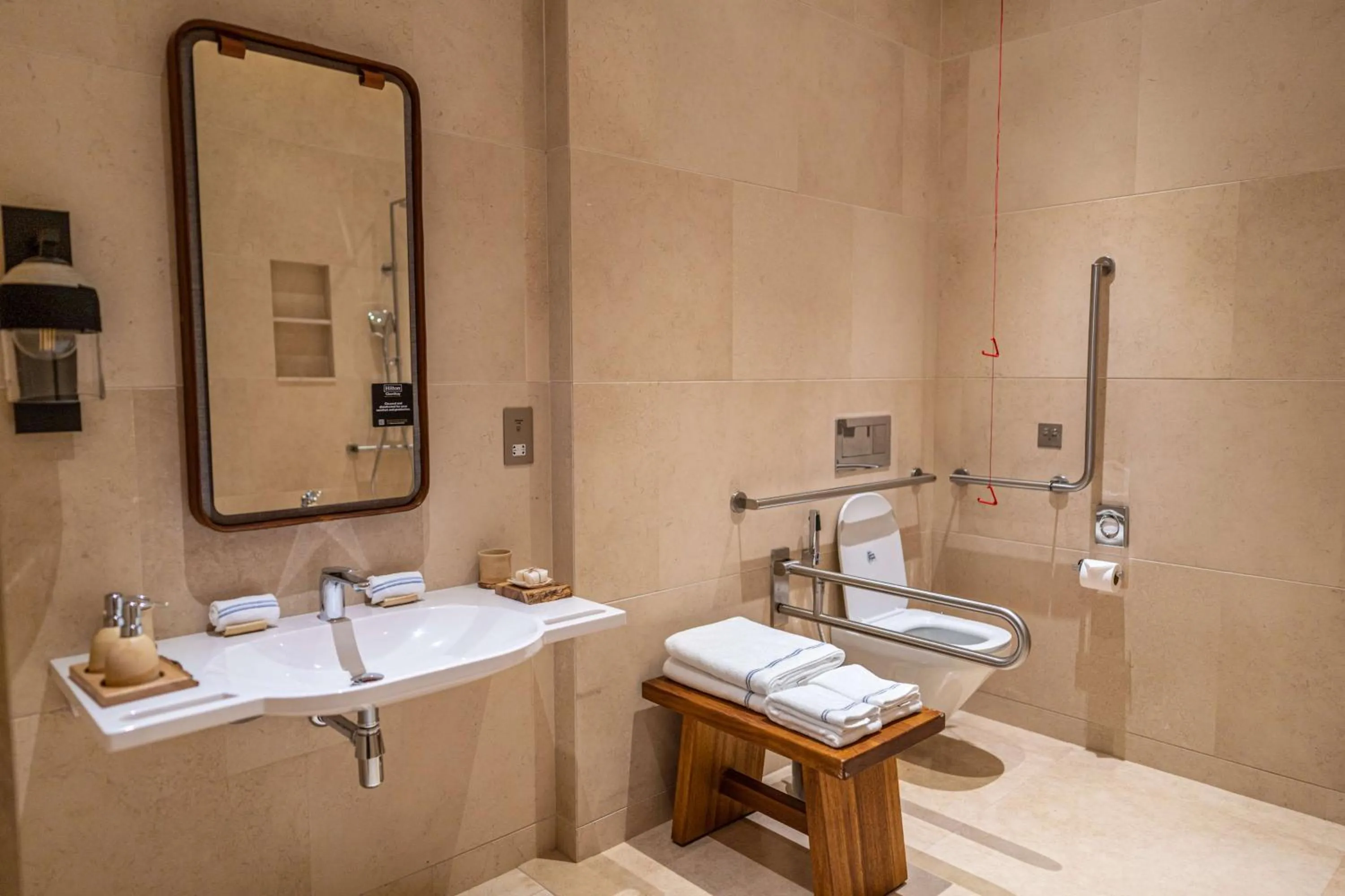 Shower in Mango House Seychelles, LXR Hotels & Resorts