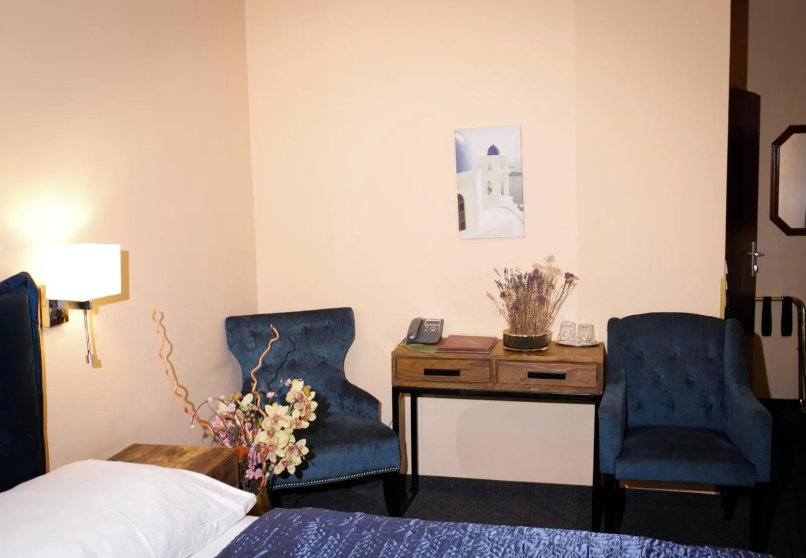 Bed in Hotel Bajazzo