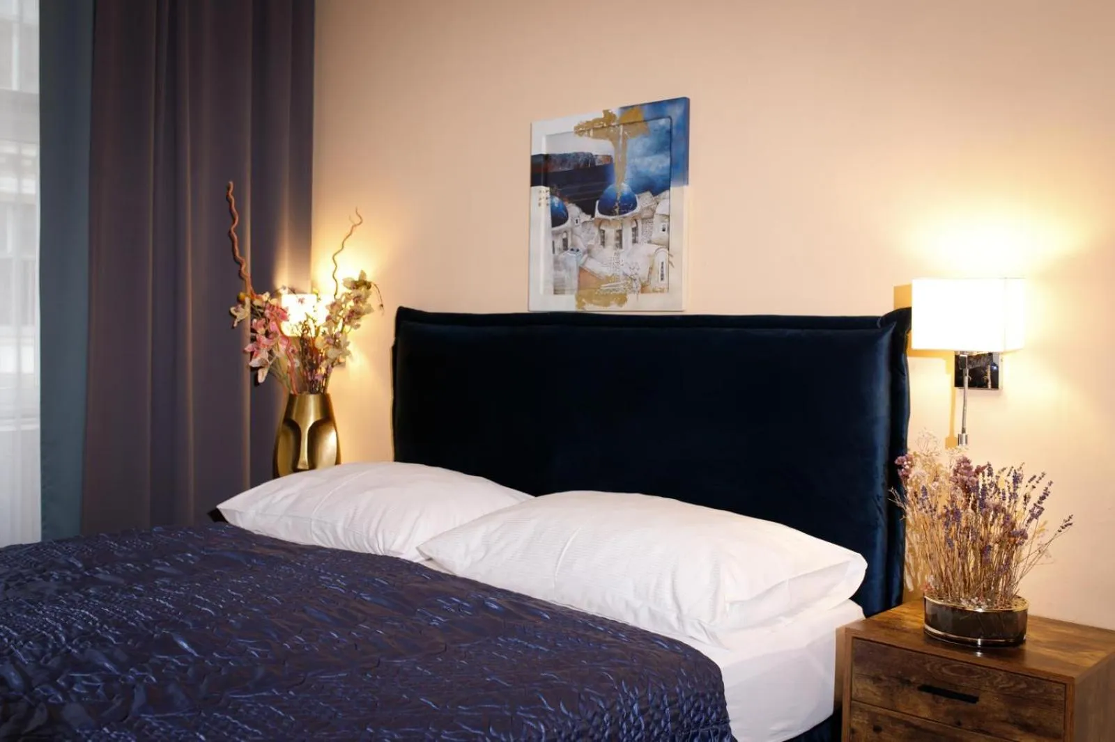 Bed in Hotel Bajazzo