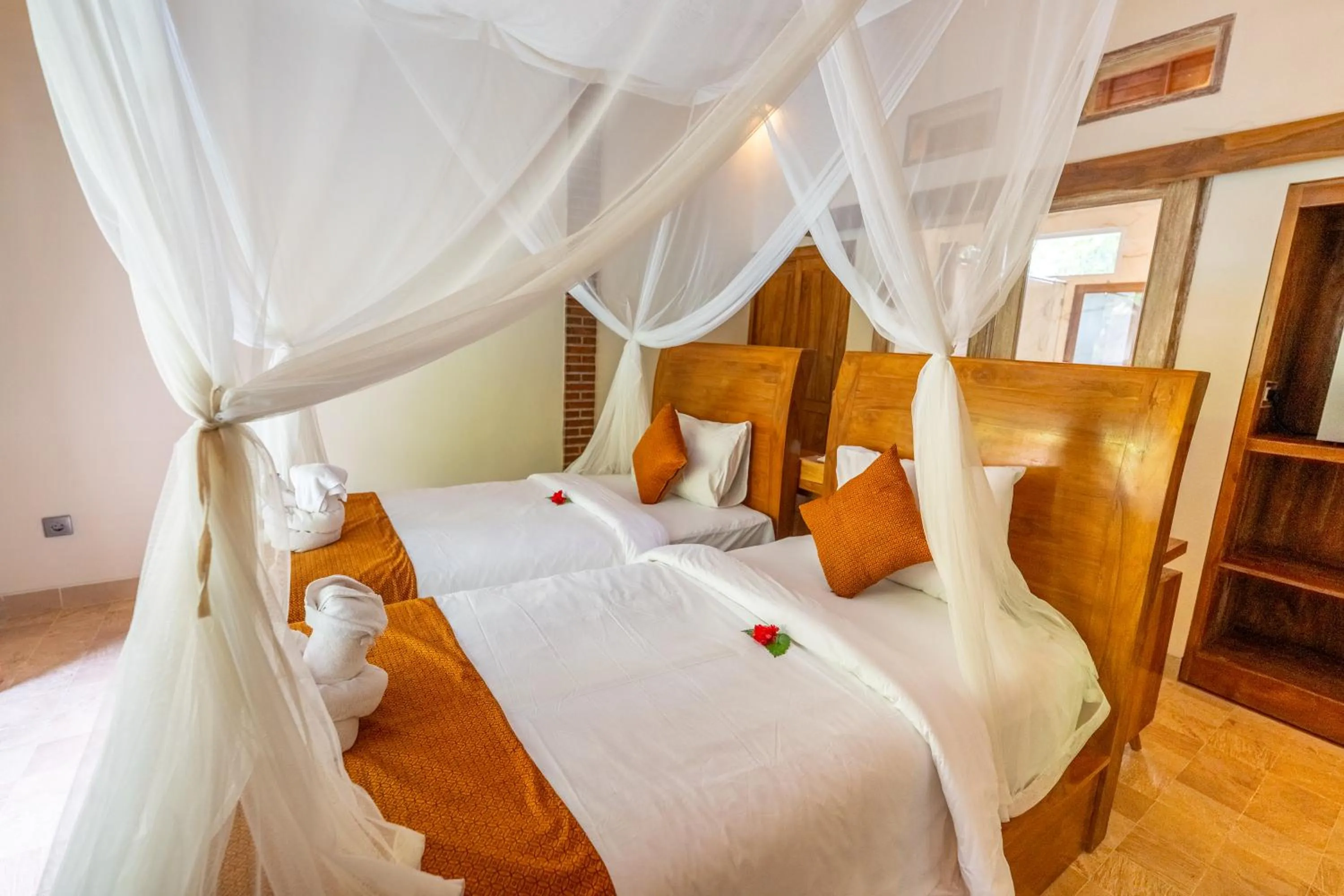 Bed in Prayatna Villas