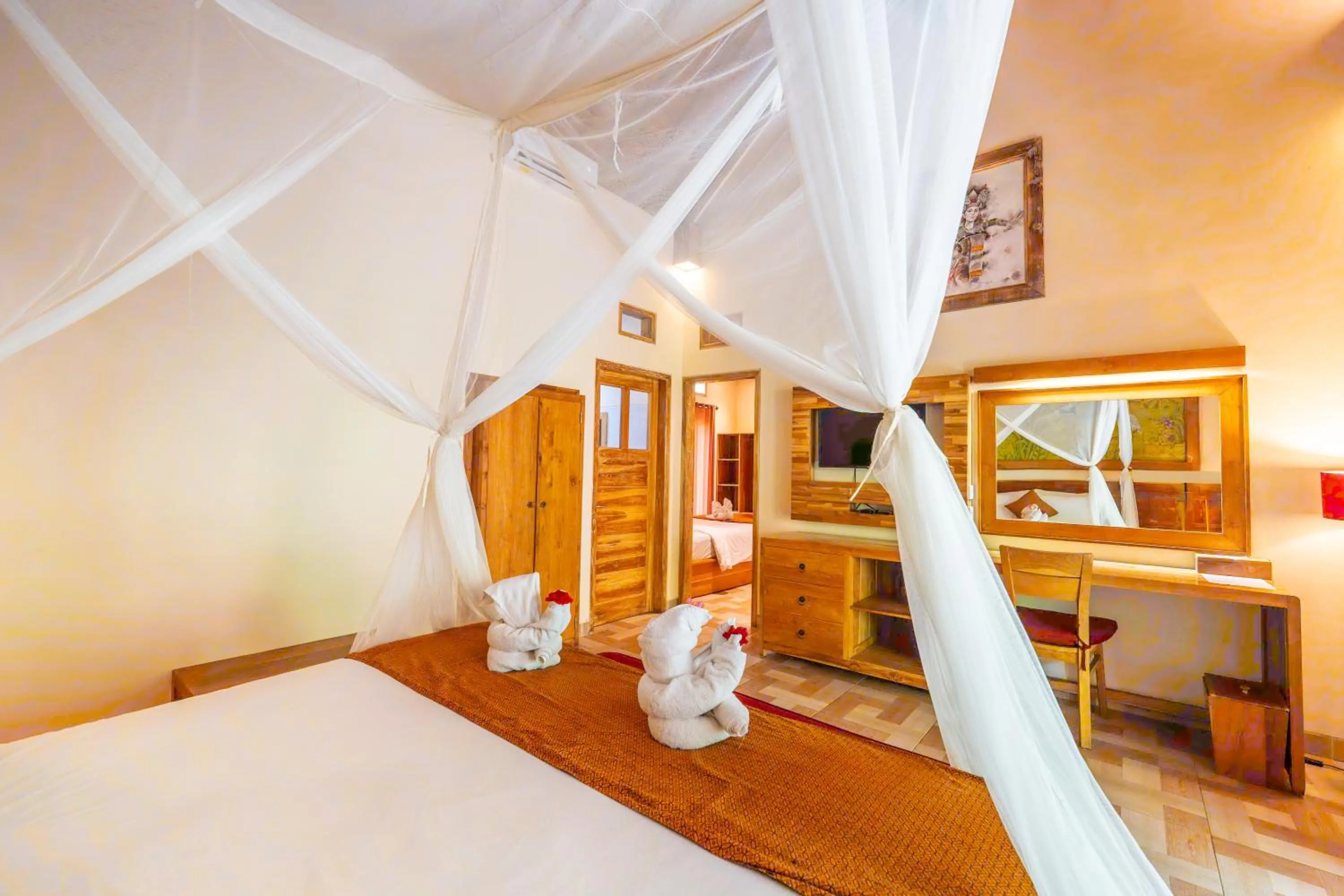 Bed in Prayatna Villas