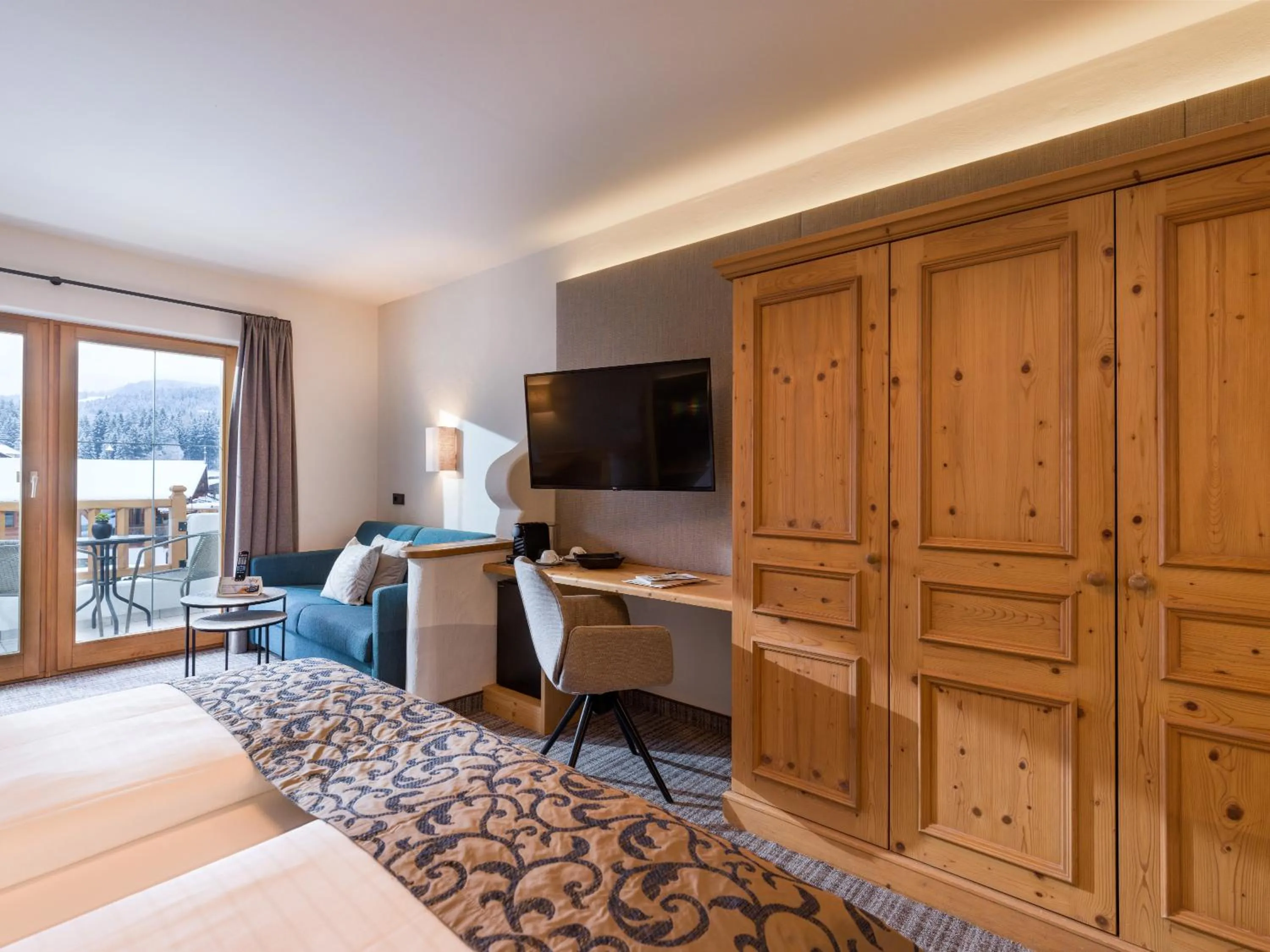 TV and multimedia, Bed in Hotel & Spa Sonne 4 Sterne Superior