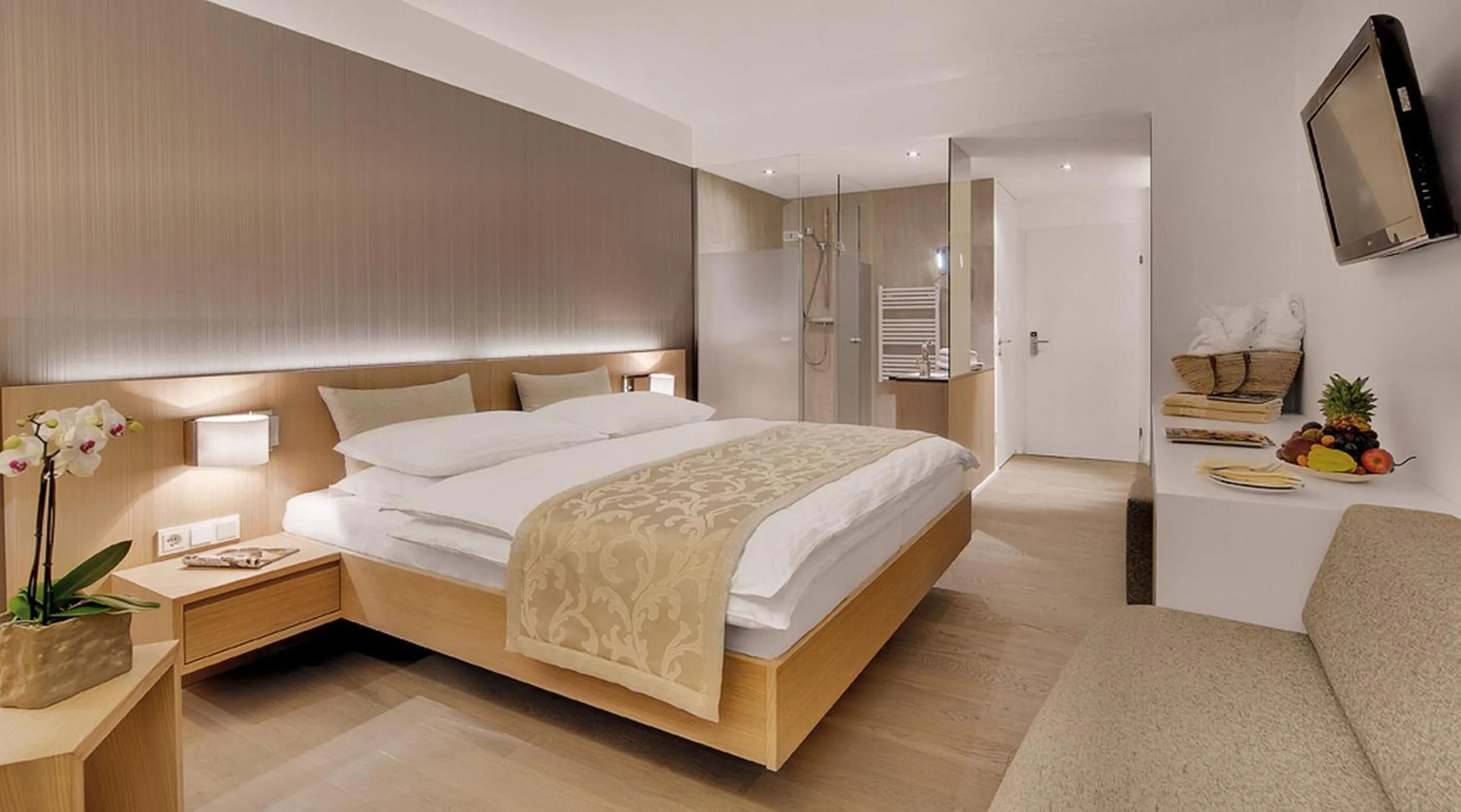 Bed in Hotel Stoiser