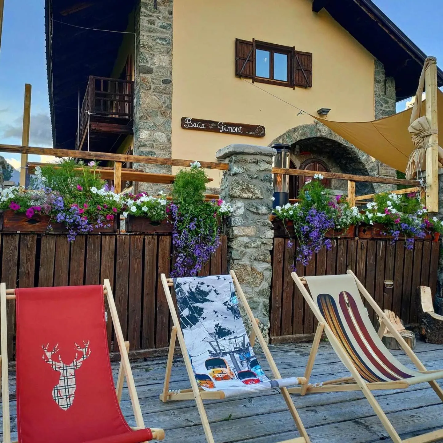 Solarium in Rifugio Baita Gimont