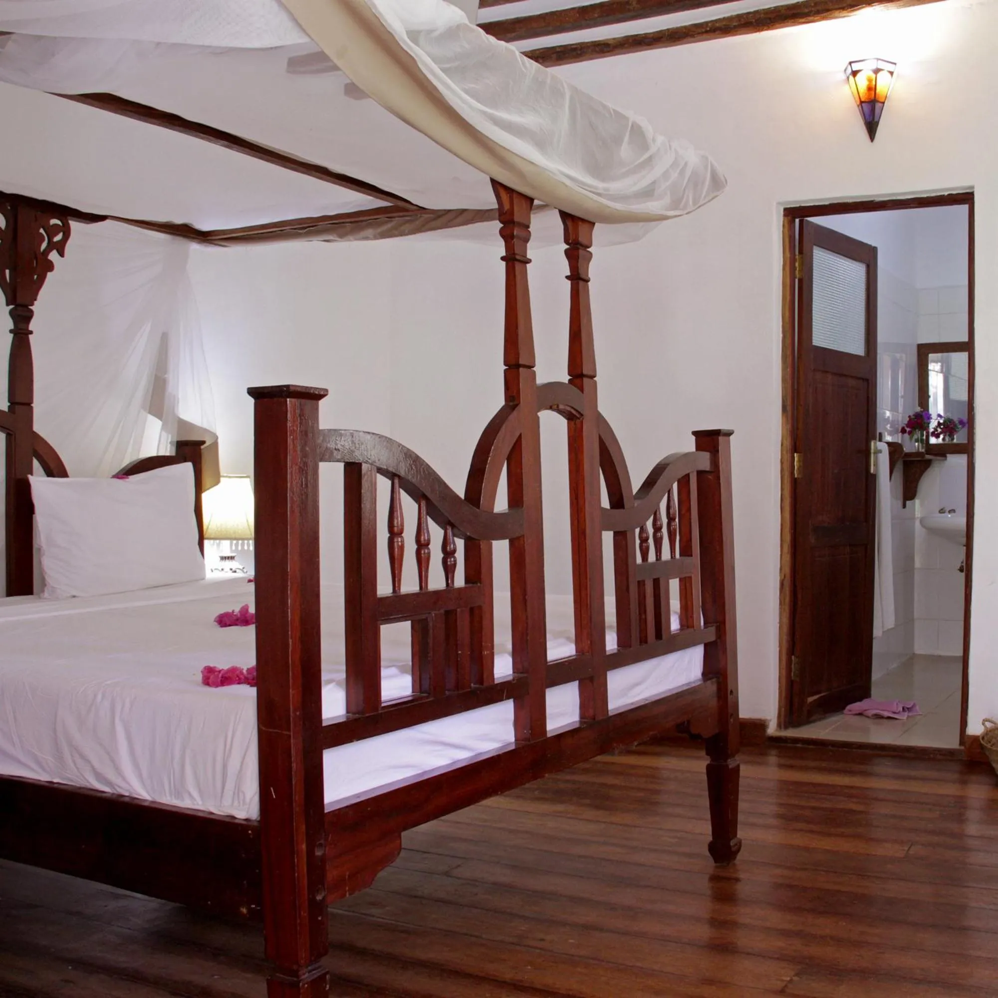 Bed in Panga Chumvi Beach Resort